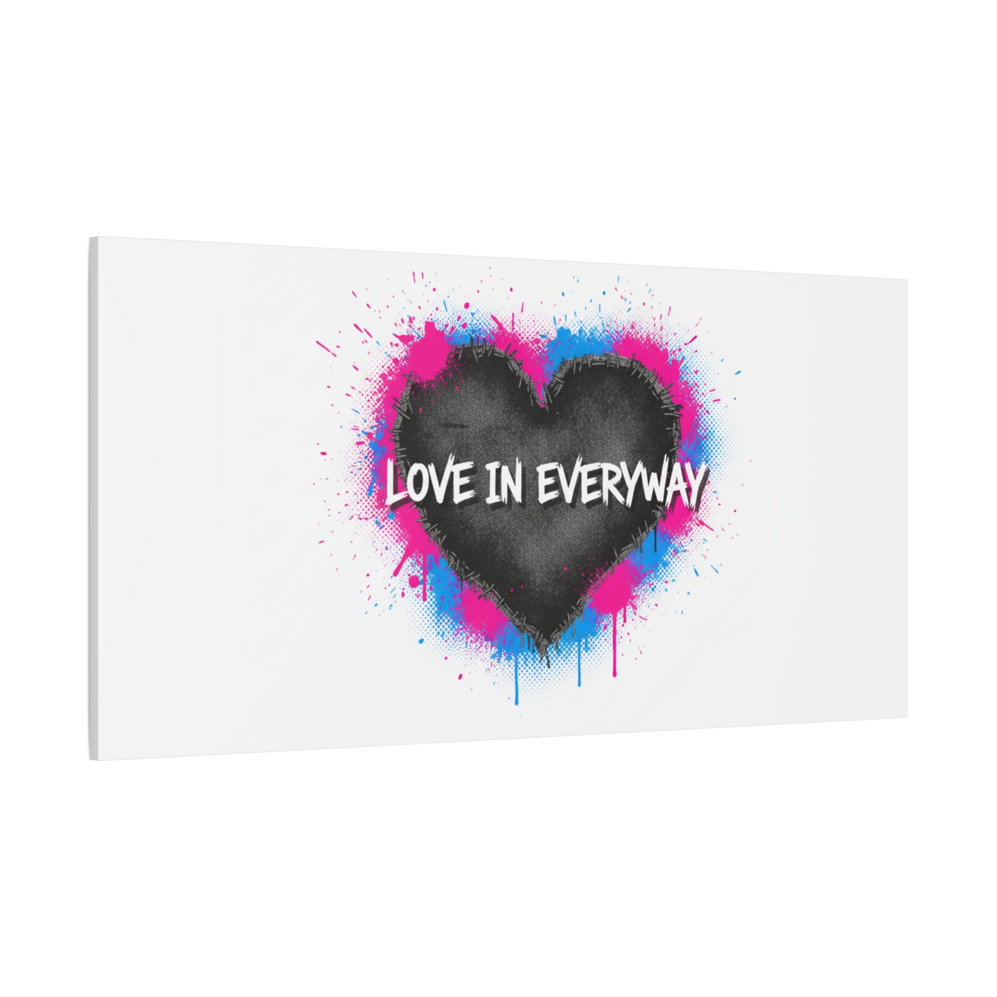 Love in Everyway Heart Canvas | Soft Grunge Hearts, Punk Heart Poster