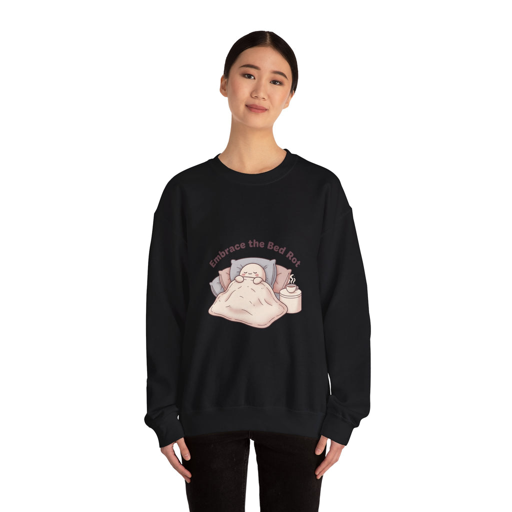 Embrace the Bed Rot Crewneck Sweatshirt | sleepy humor, nap club
