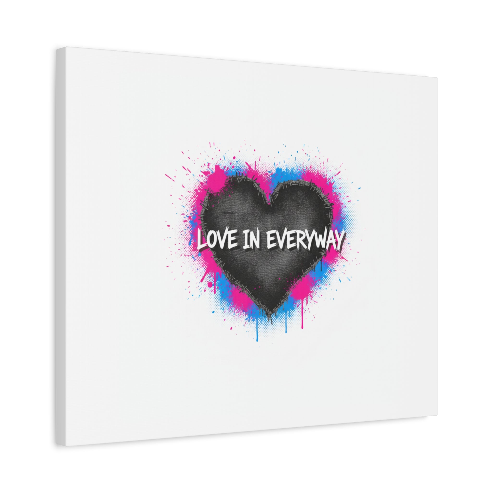 Love in Everyway Heart Canvas | Soft Grunge Hearts, Punk Heart Poster