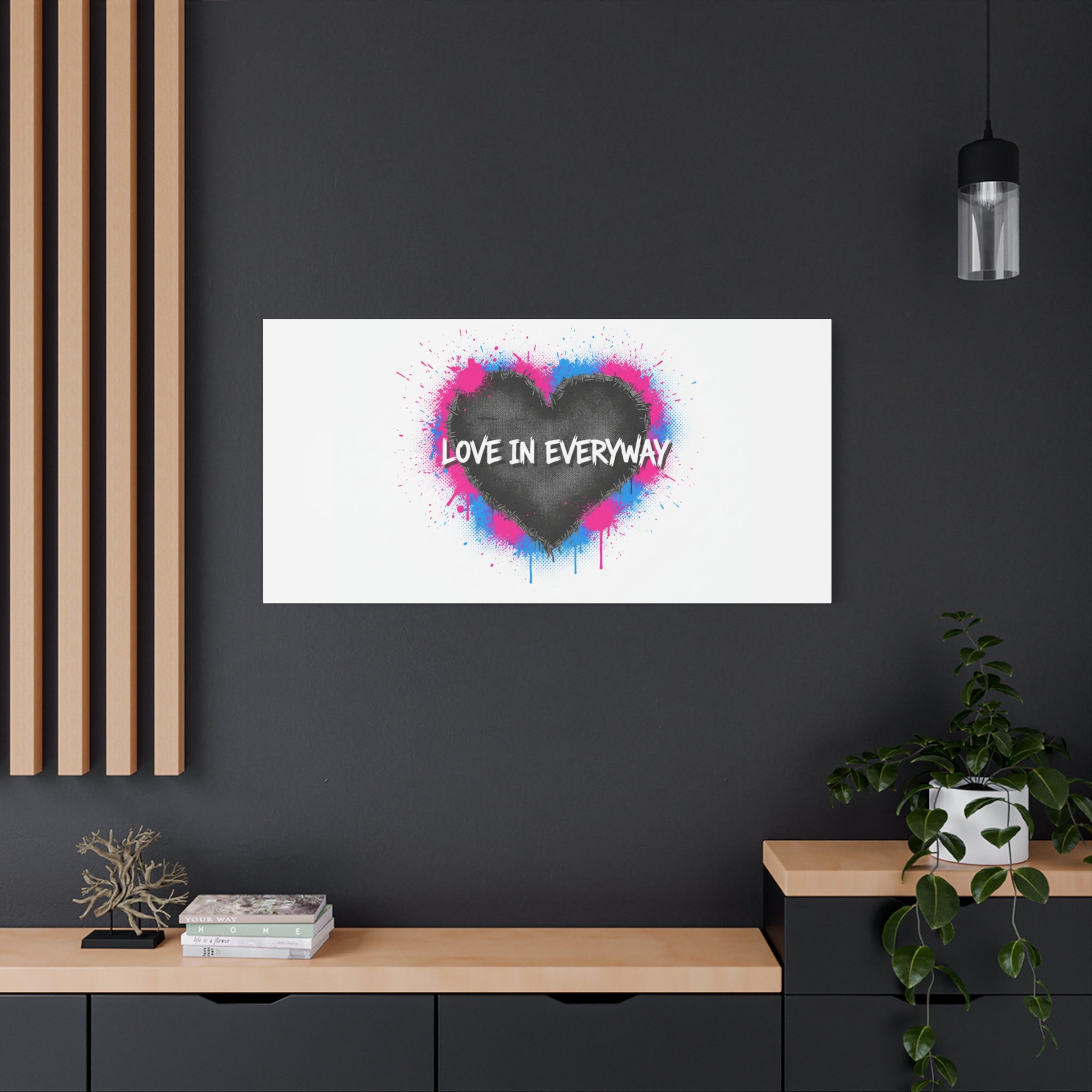 Love in Everyway Heart Canvas | Soft Grunge Hearts, Punk Heart Poster