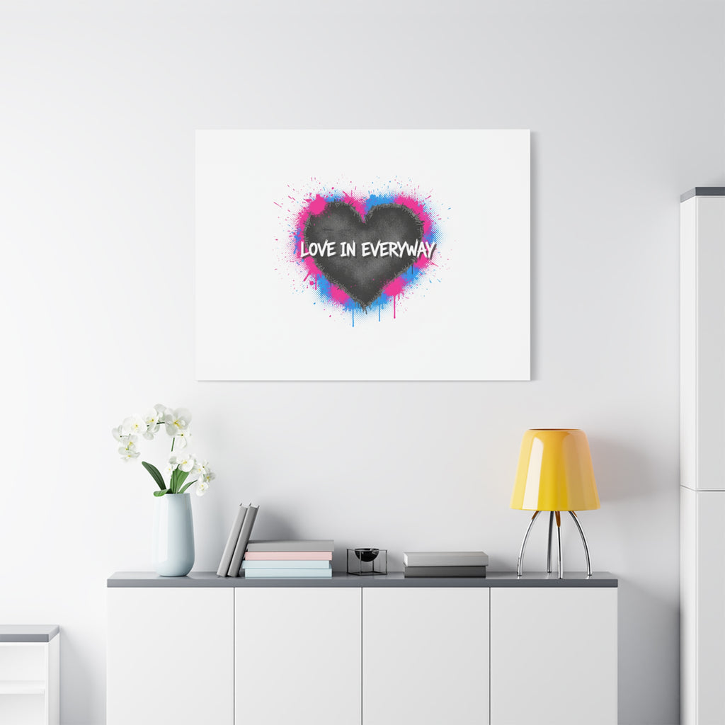 Love in Everyway Heart Canvas | Soft Grunge Hearts, Punk Heart Poster