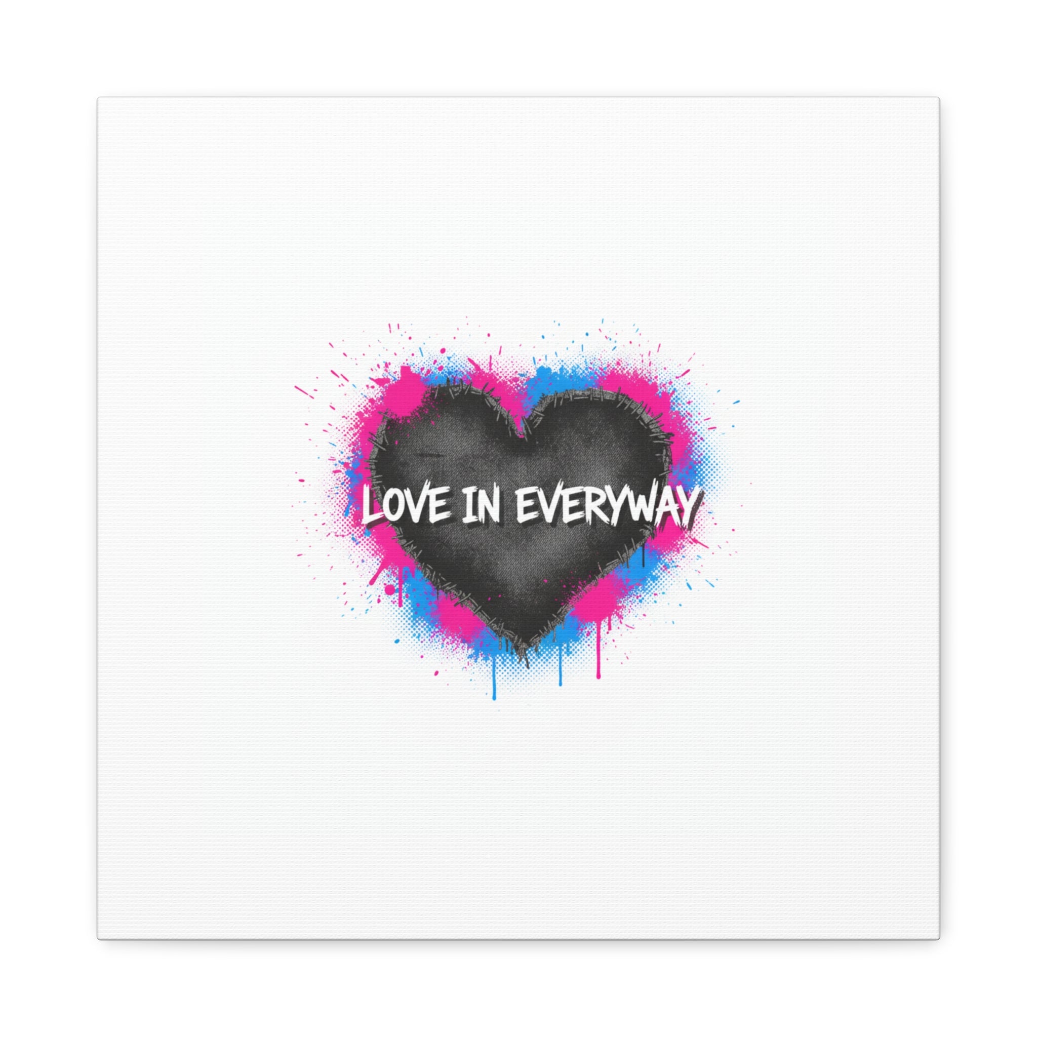 Love in Everyway Heart Canvas | Soft Grunge Hearts, Punk Heart Poster
