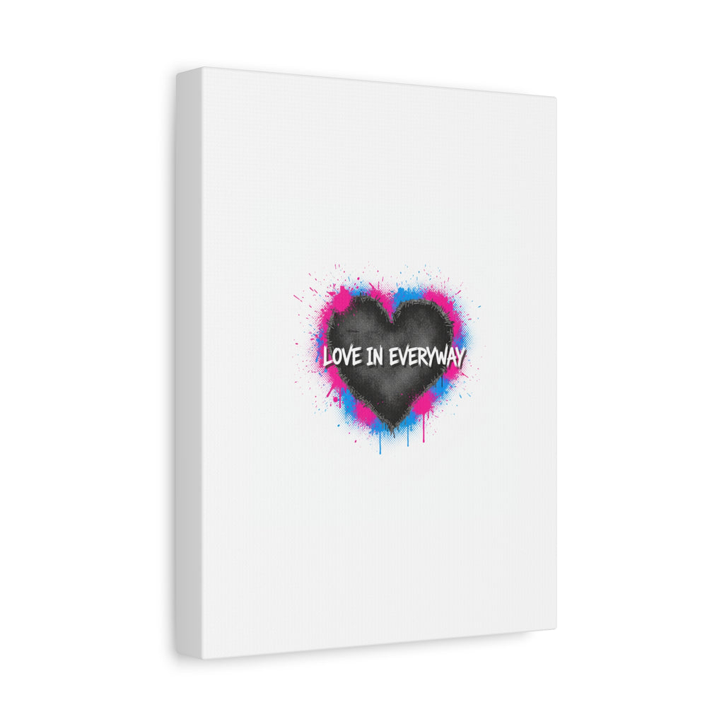 Love in Everyway Heart Canvas | Soft Grunge Hearts, Punk Heart Poster