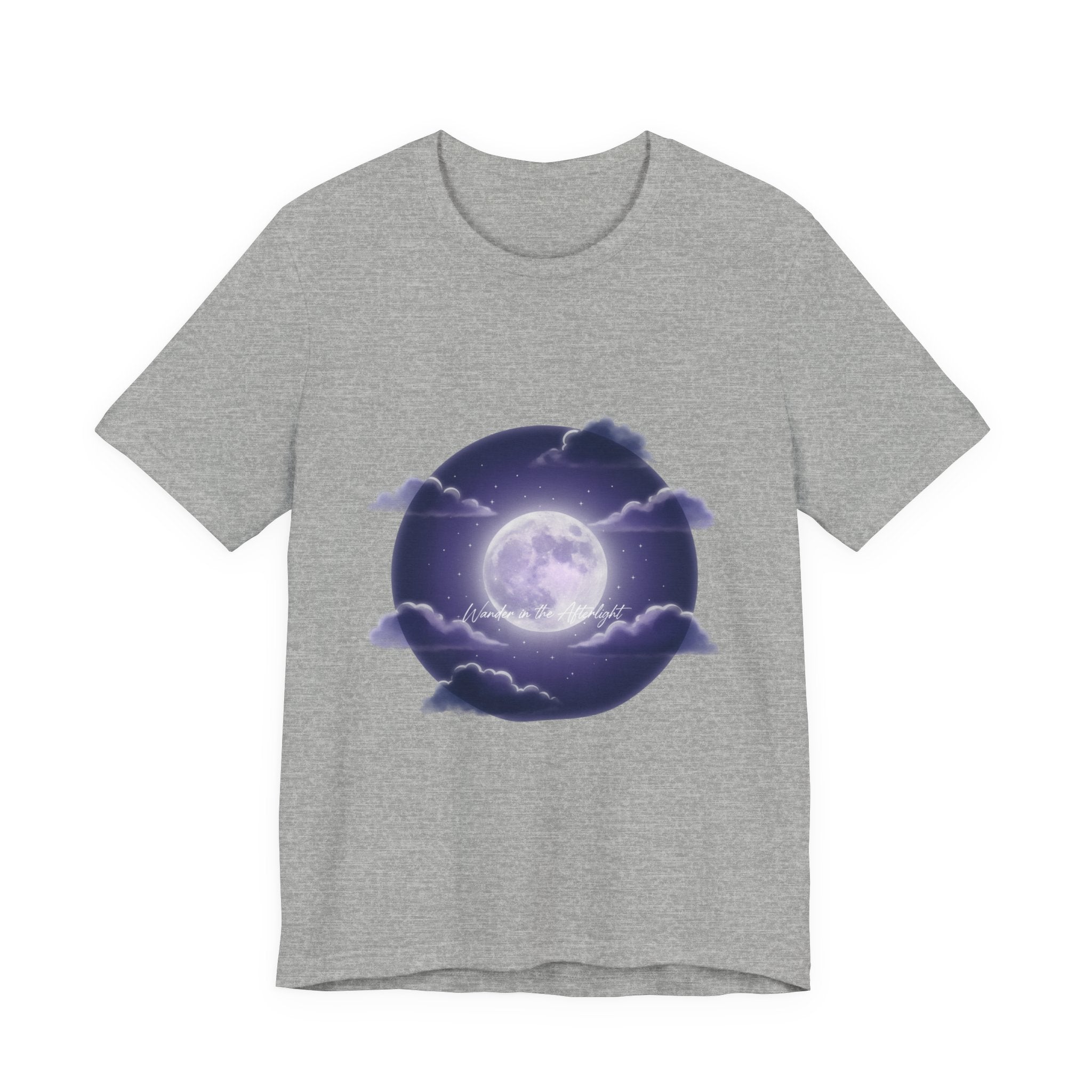 Luminous Moon Nightscape Tee | Afterlight Atmospheric, Cosmic Floral