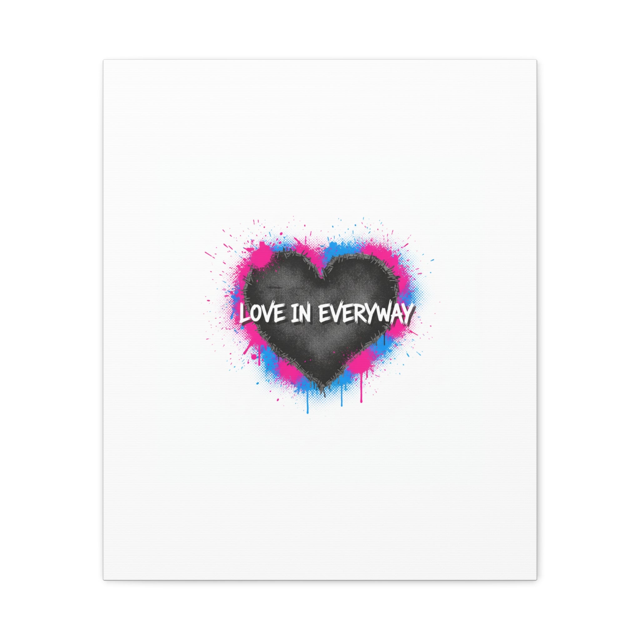 Love in Everyway Heart Canvas | Soft Grunge Hearts, Punk Heart Poster