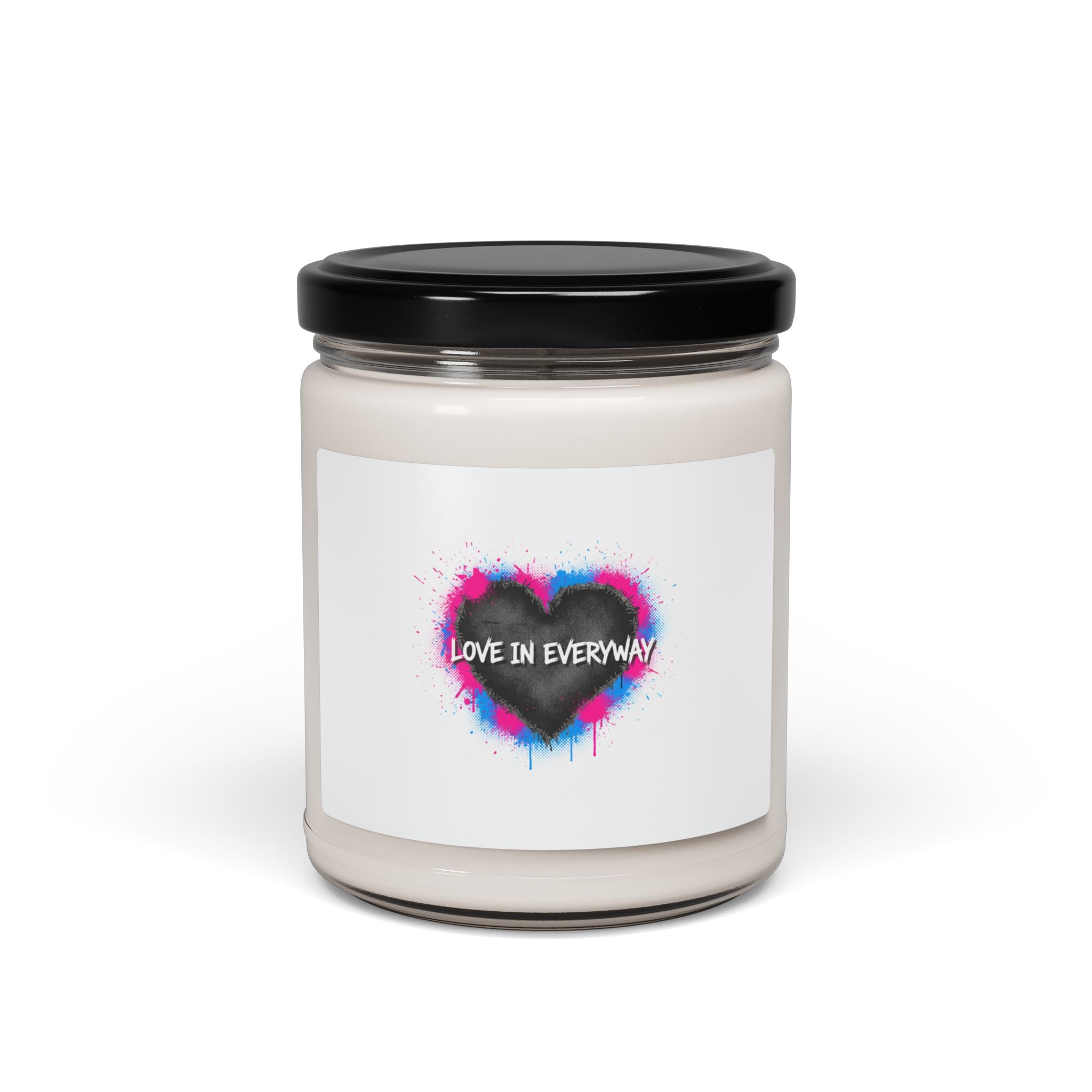 Grunge Heart Graffiti Candle | Soy Candle, Distressed Punk Love