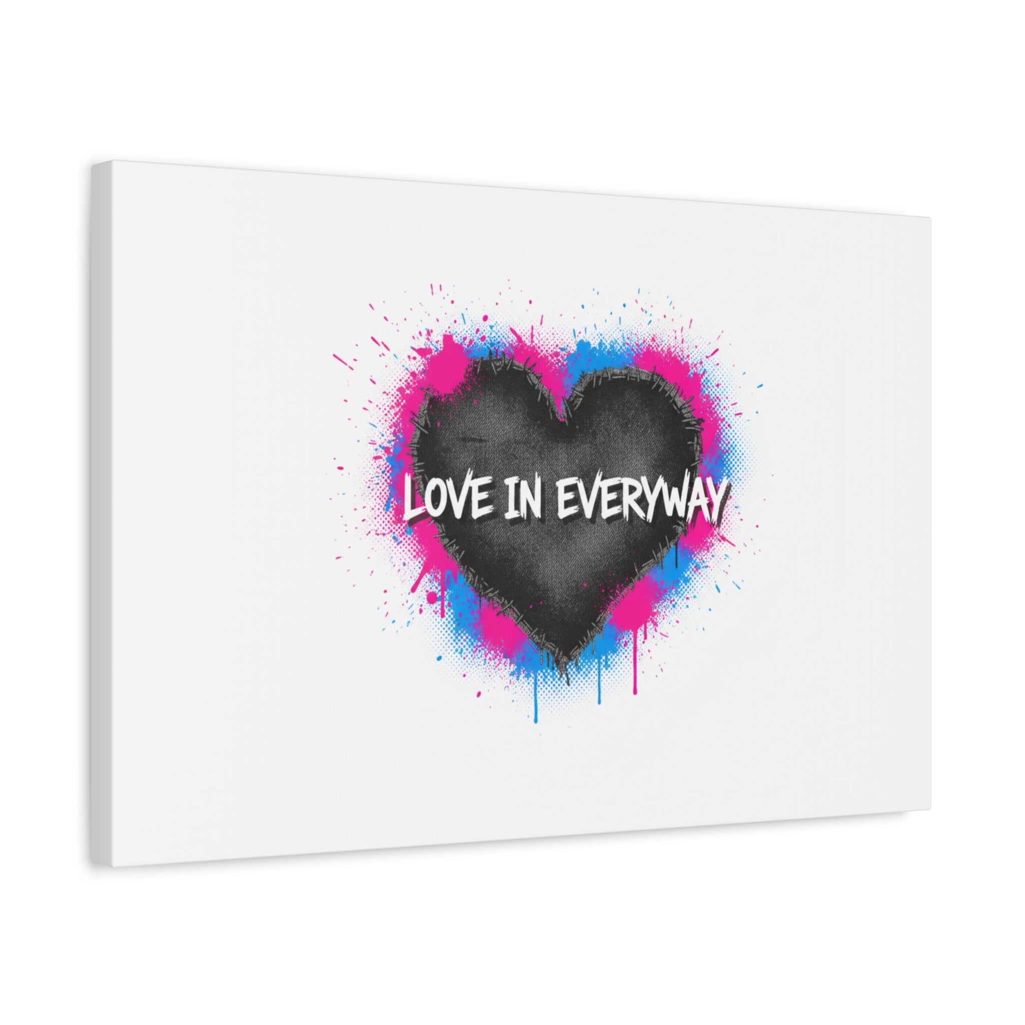 Love in Everyway Heart Canvas | Soft Grunge Hearts, Punk Heart Poster