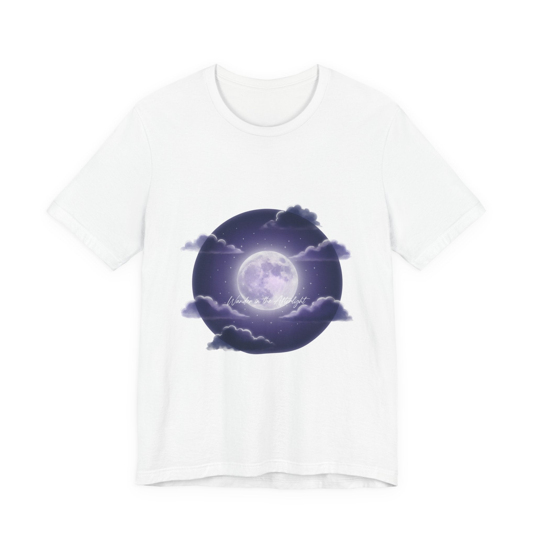 Luminous Moon Nightscape Tee | Afterlight Atmospheric, Cosmic Floral