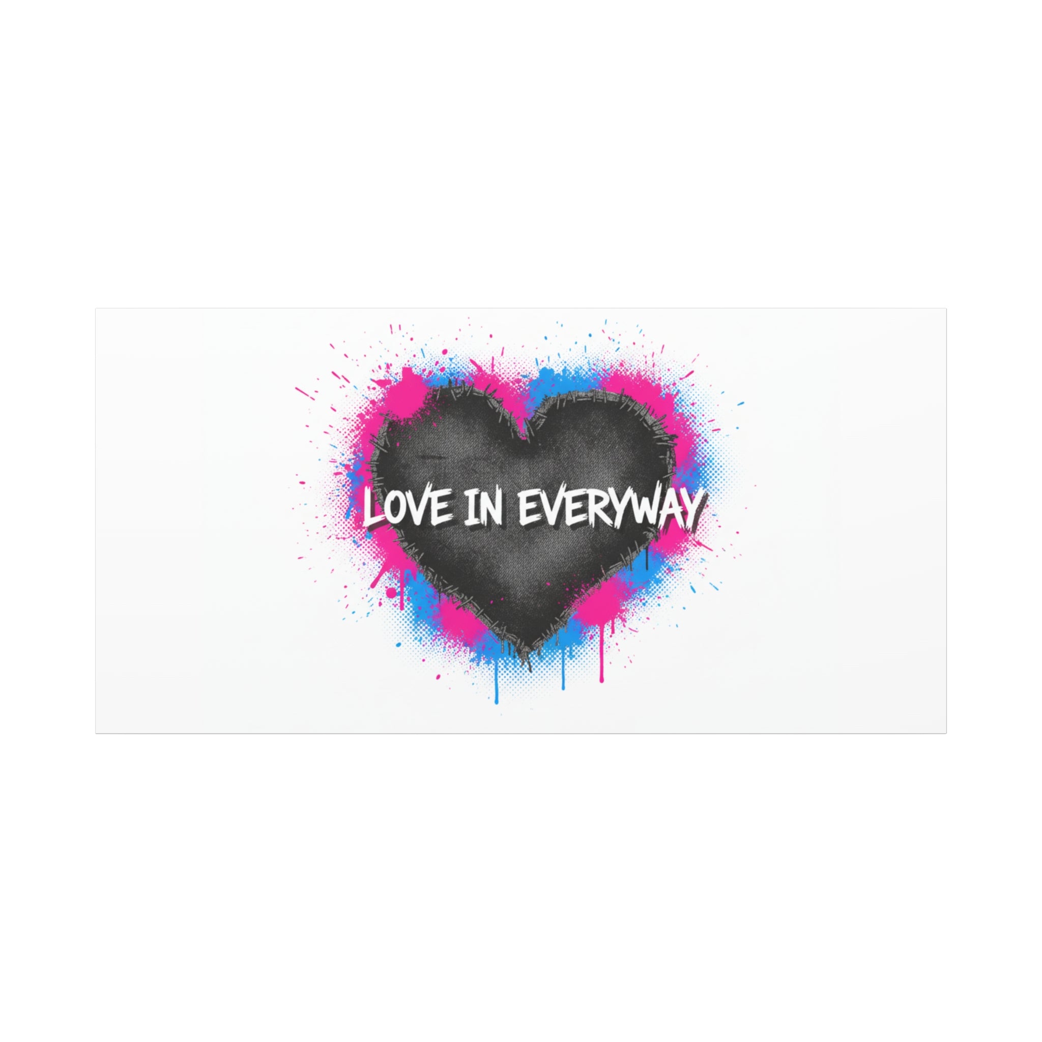 Love in Everyway Heart Canvas | Soft Grunge Hearts, Punk Heart Poster