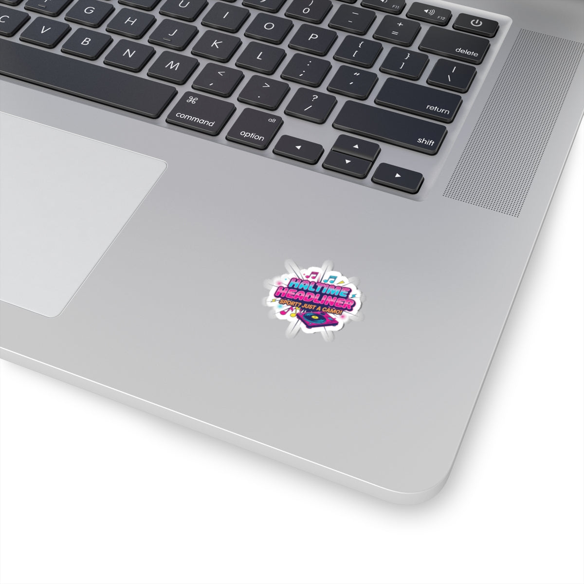 Halftime Headliner Kiss-Cut Stickers | neon concert halftime meme, big game music joke