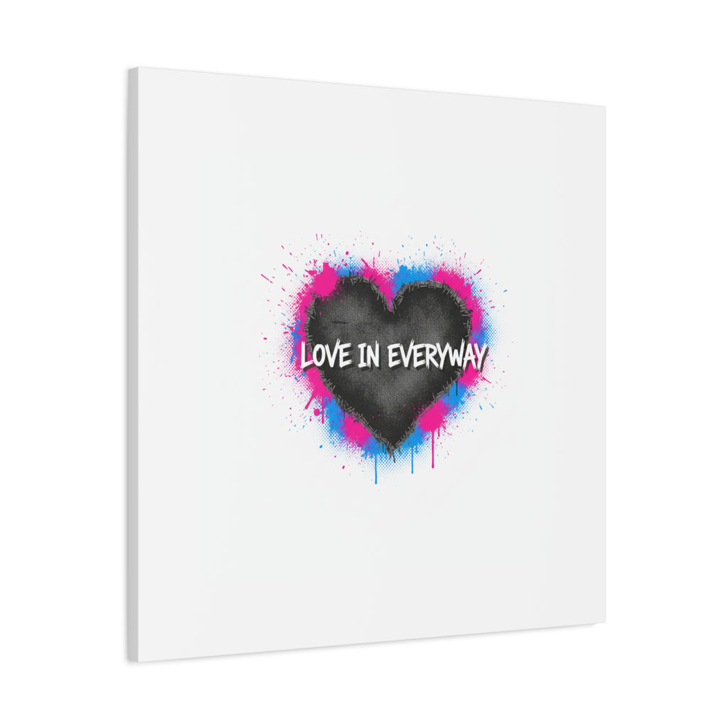 Love in Everyway Heart Canvas | Soft Grunge Hearts, Punk Heart Poster