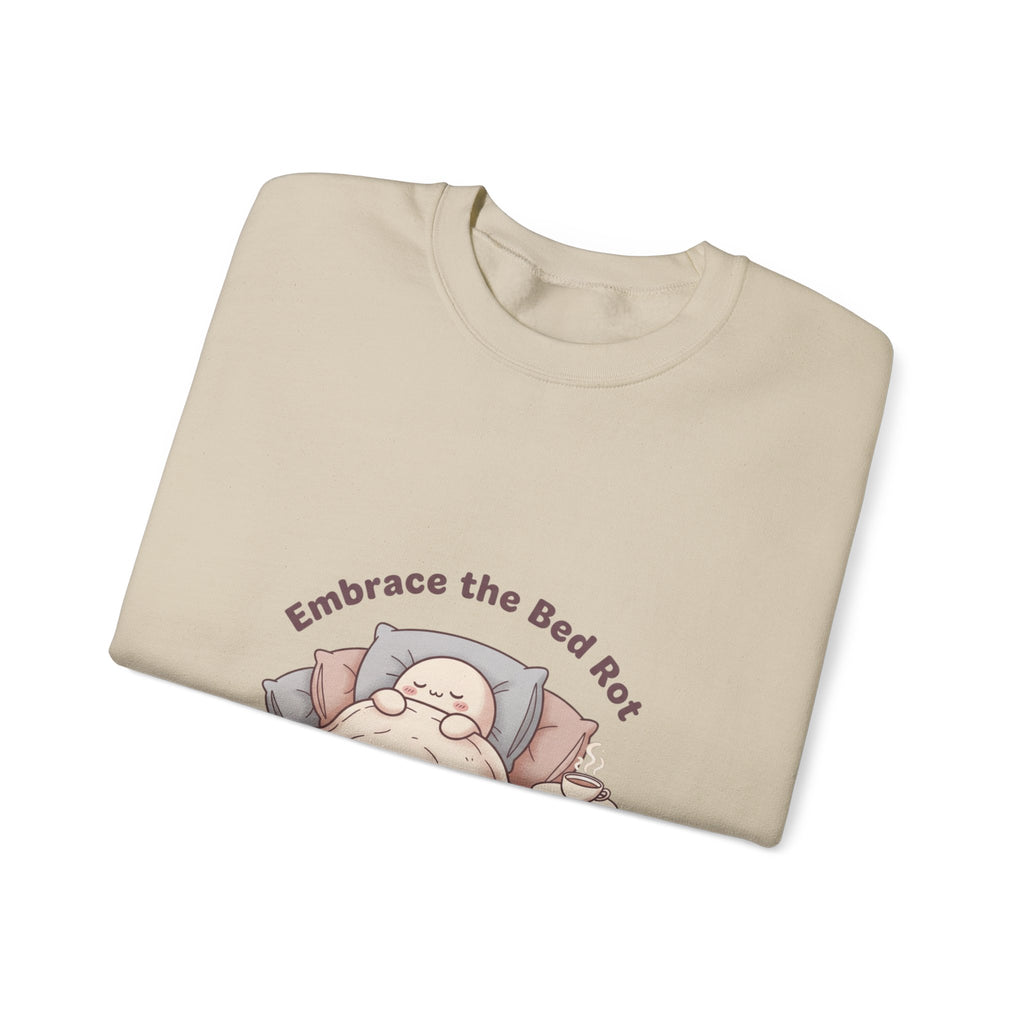 Embrace the Bed Rot Crewneck Sweatshirt | sleepy humor, nap club