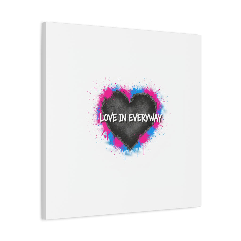 Love in Everyway Heart Canvas | Soft Grunge Hearts, Punk Heart Poster