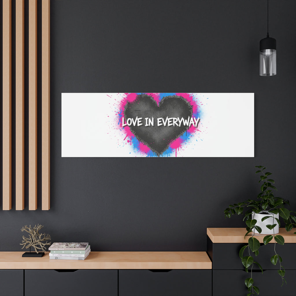 Love in Everyway Heart Canvas | Soft Grunge Hearts, Punk Heart Poster