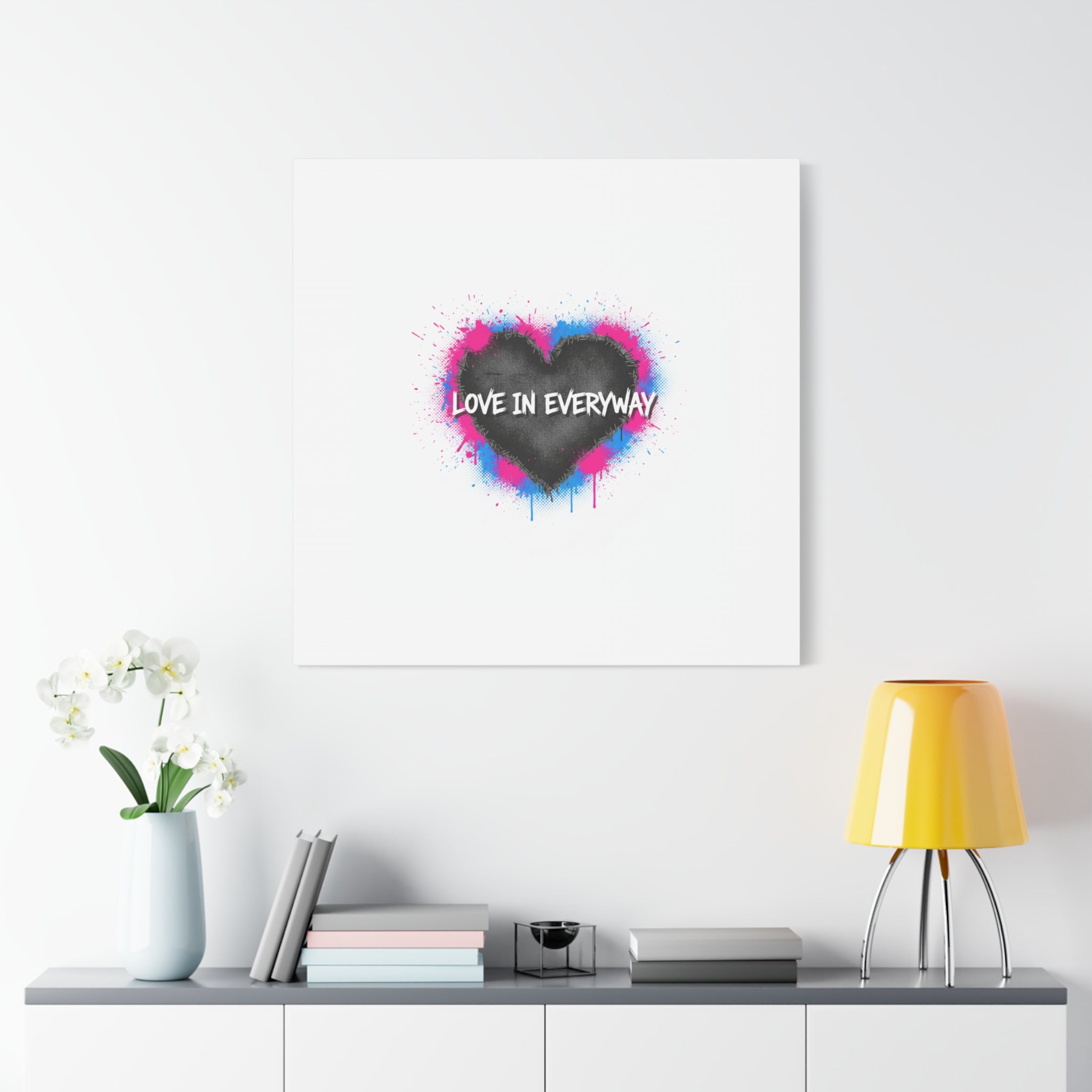 Love in Everyway Heart Canvas | Soft Grunge Hearts, Punk Heart Poster