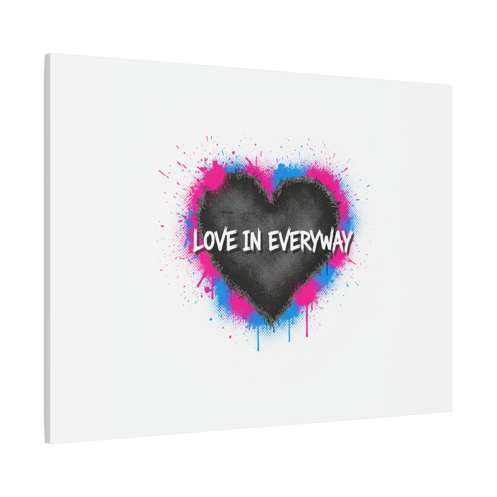 Love in Everyway Heart Canvas | Soft Grunge Hearts, Punk Heart Poster