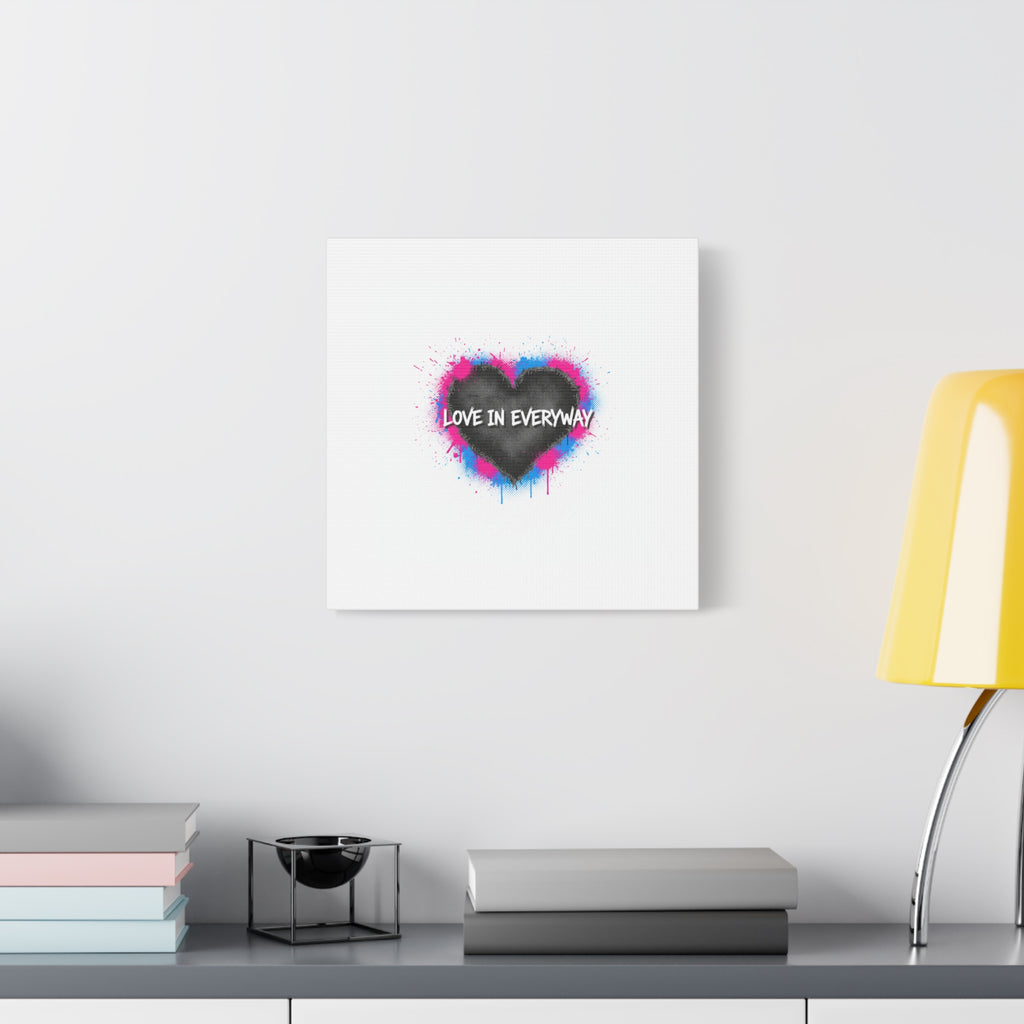 Love in Everyway Heart Canvas | Soft Grunge Hearts, Punk Heart Poster