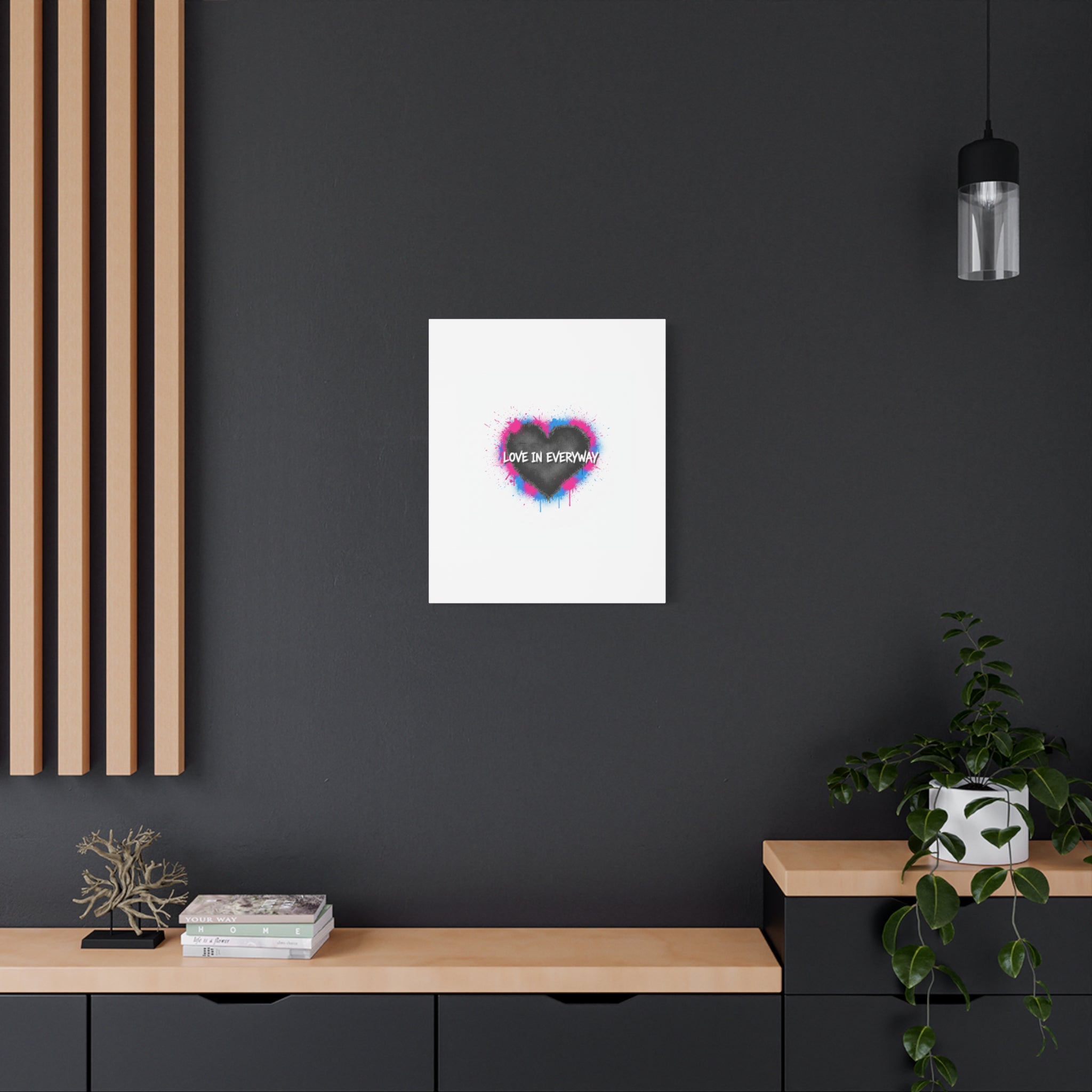 Love in Everyway Heart Canvas | Soft Grunge Hearts, Punk Heart Poster