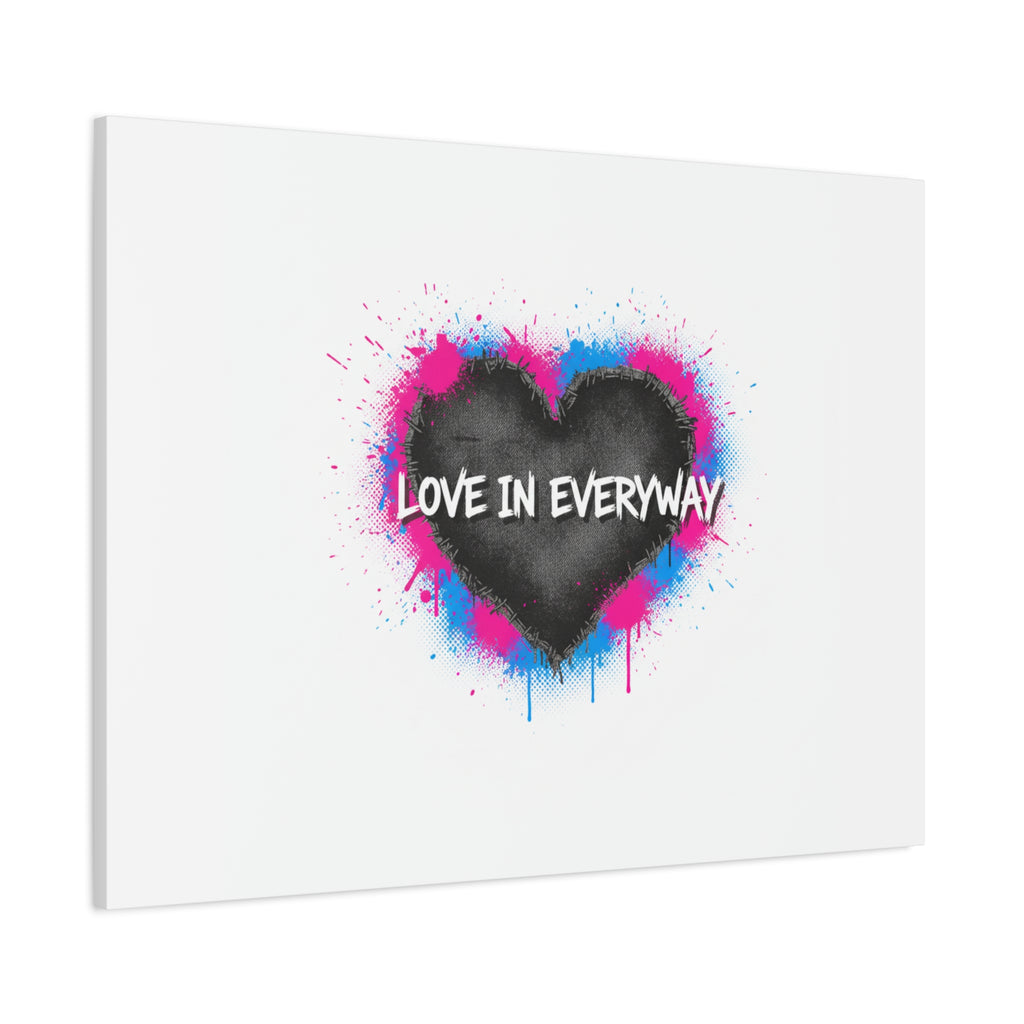 Love in Everyway Heart Canvas | Soft Grunge Hearts, Punk Heart Poster
