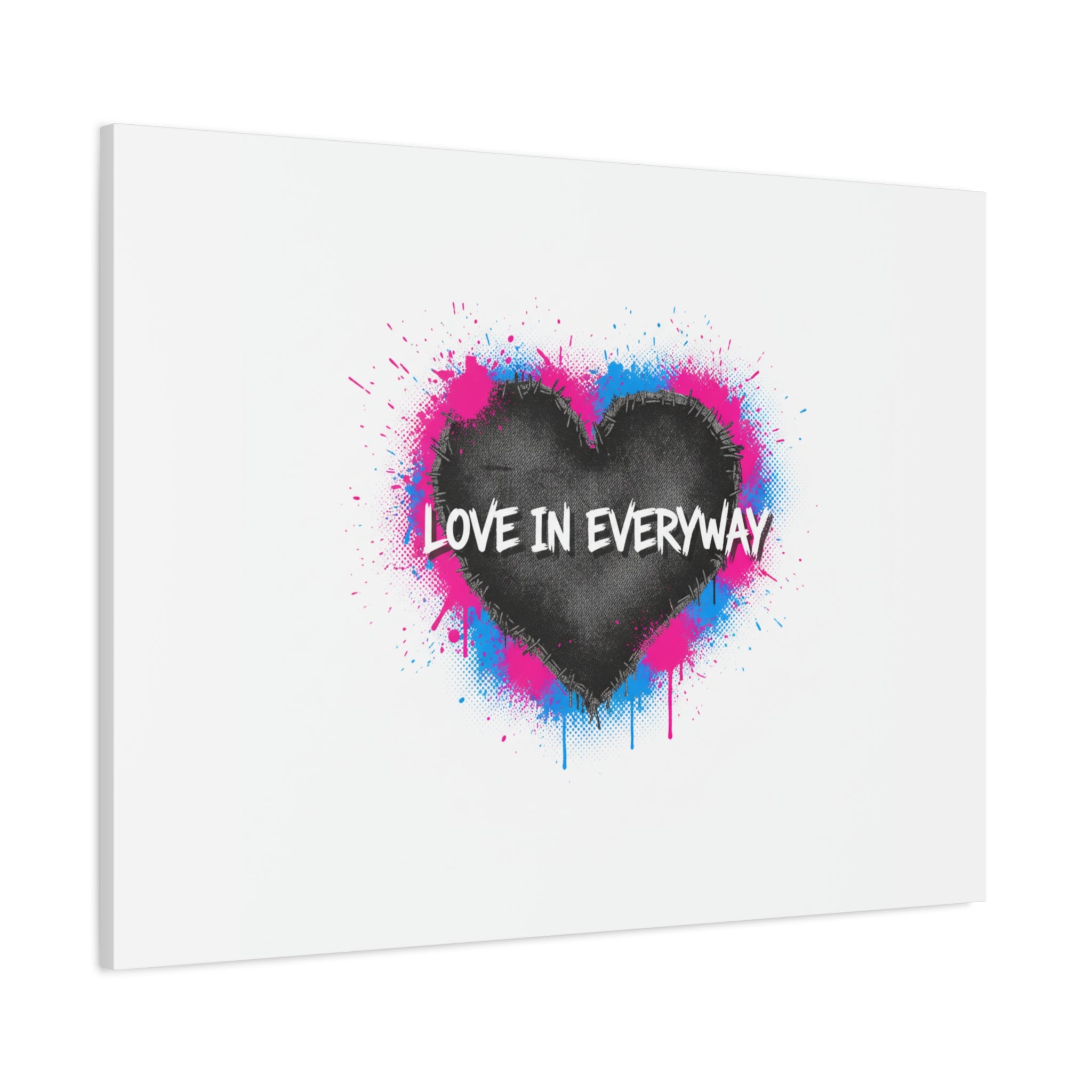 Love in Everyway Heart Canvas | Soft Grunge Hearts, Punk Heart Poster
