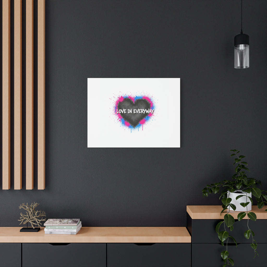 Love in Everyway Heart Canvas | Soft Grunge Hearts, Punk Heart Poster
