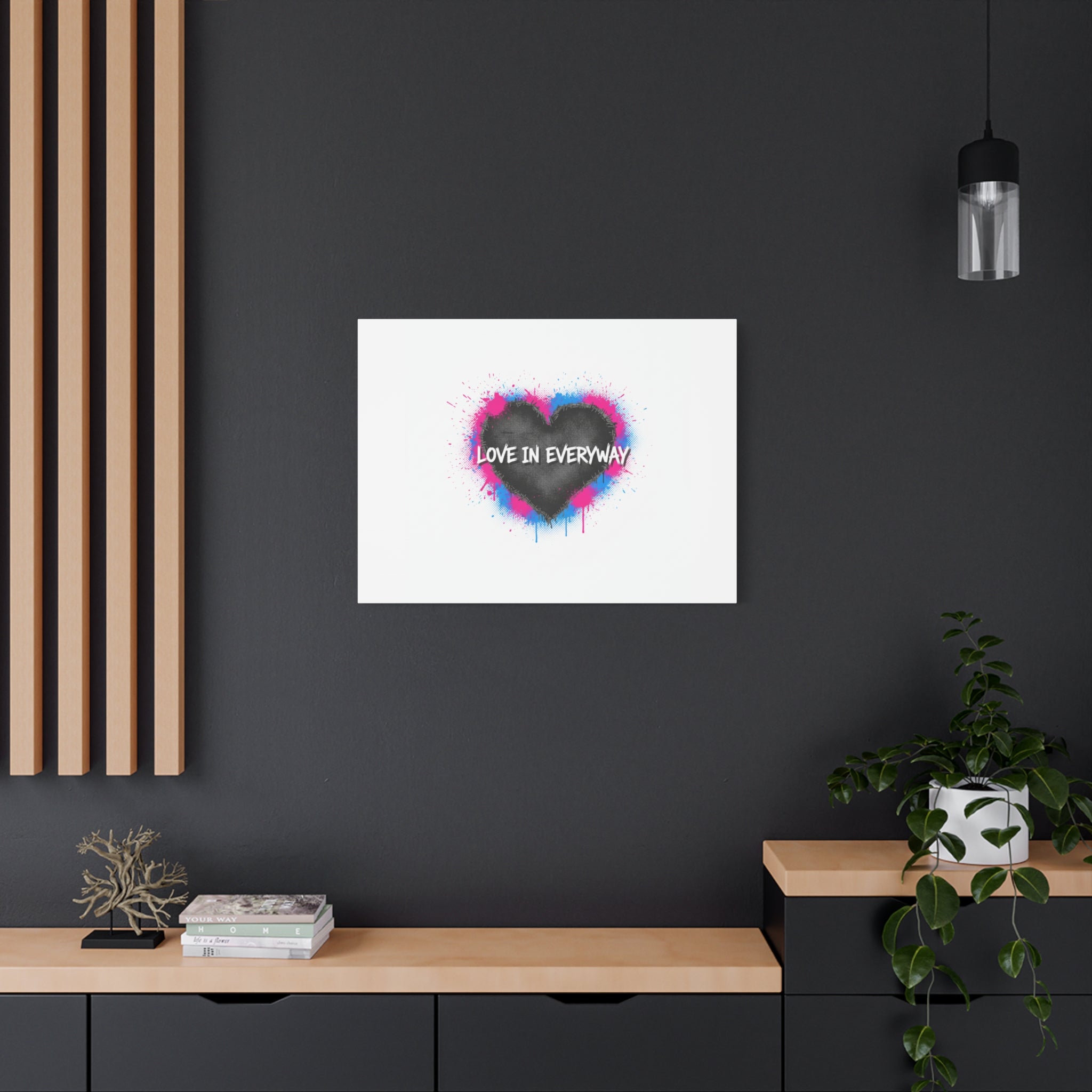 Love in Everyway Heart Canvas | Soft Grunge Hearts, Punk Heart Poster