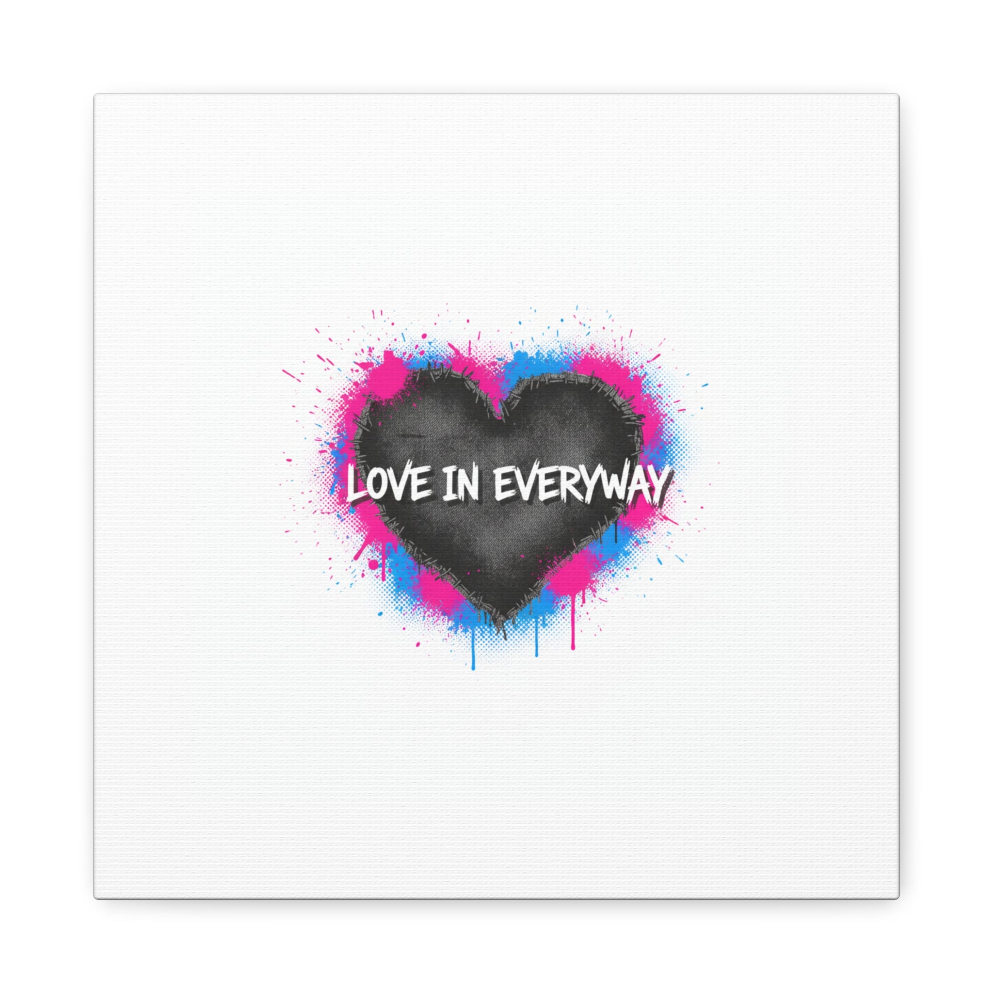 Love in Everyway Heart Canvas | Soft Grunge Hearts, Punk Heart Poster