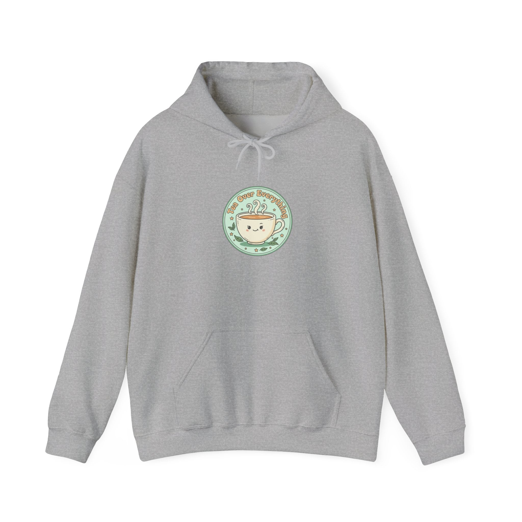 Tea Over Everything hoodie | tea lover badge, beverage humor
