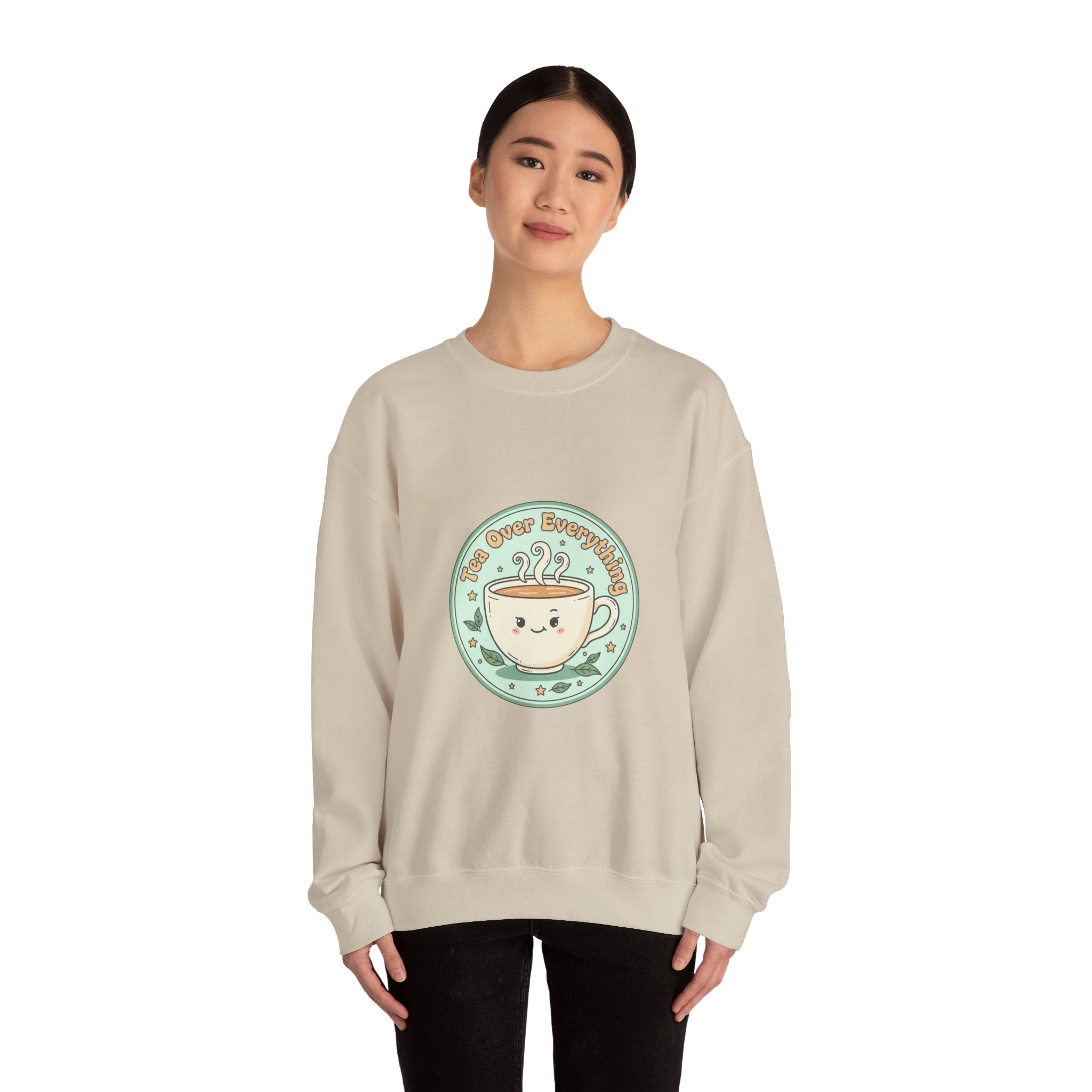 Tea Over Everything Sweatshirt | tea lover, beverage humor