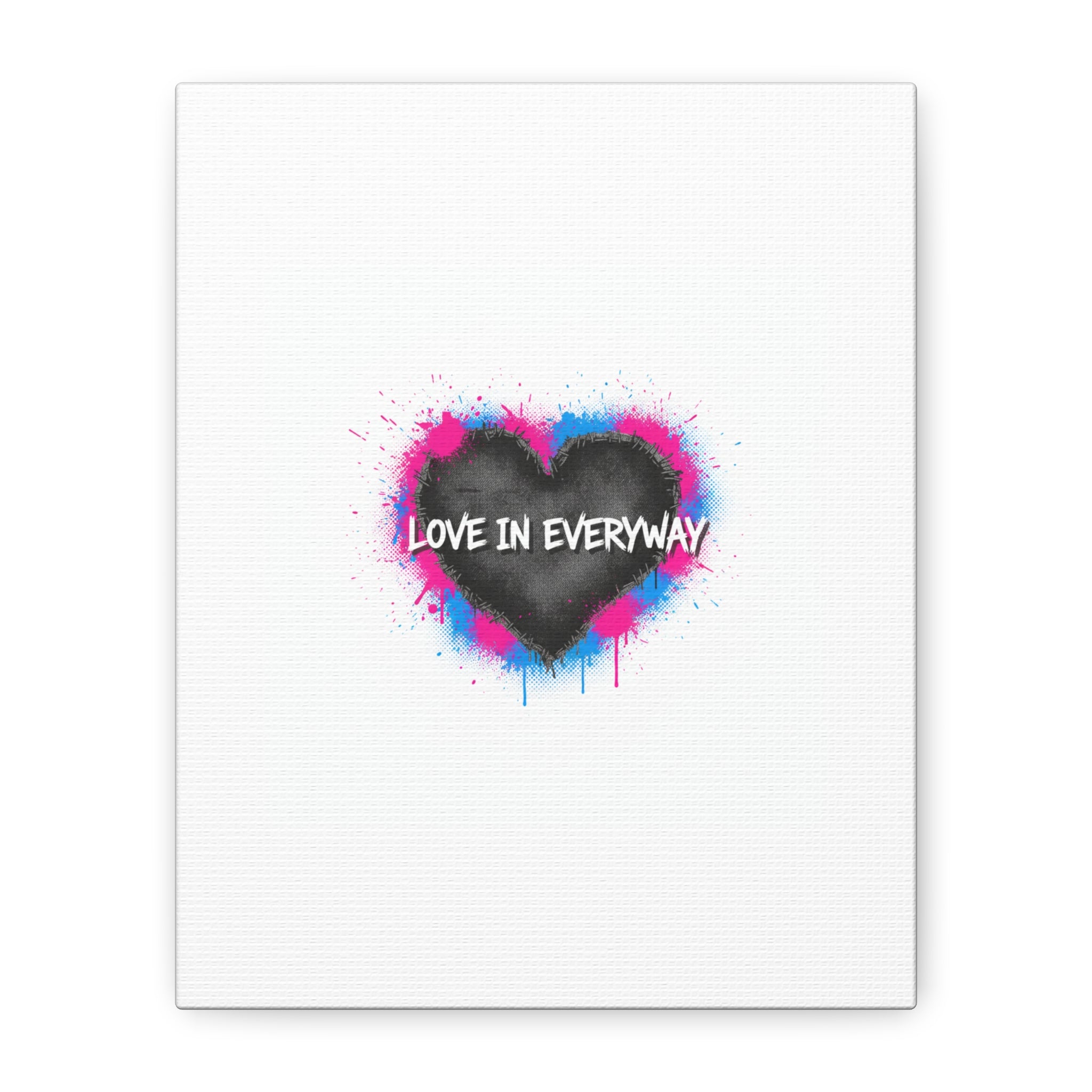 Love in Everyway Heart Canvas | Soft Grunge Hearts, Punk Heart Poster