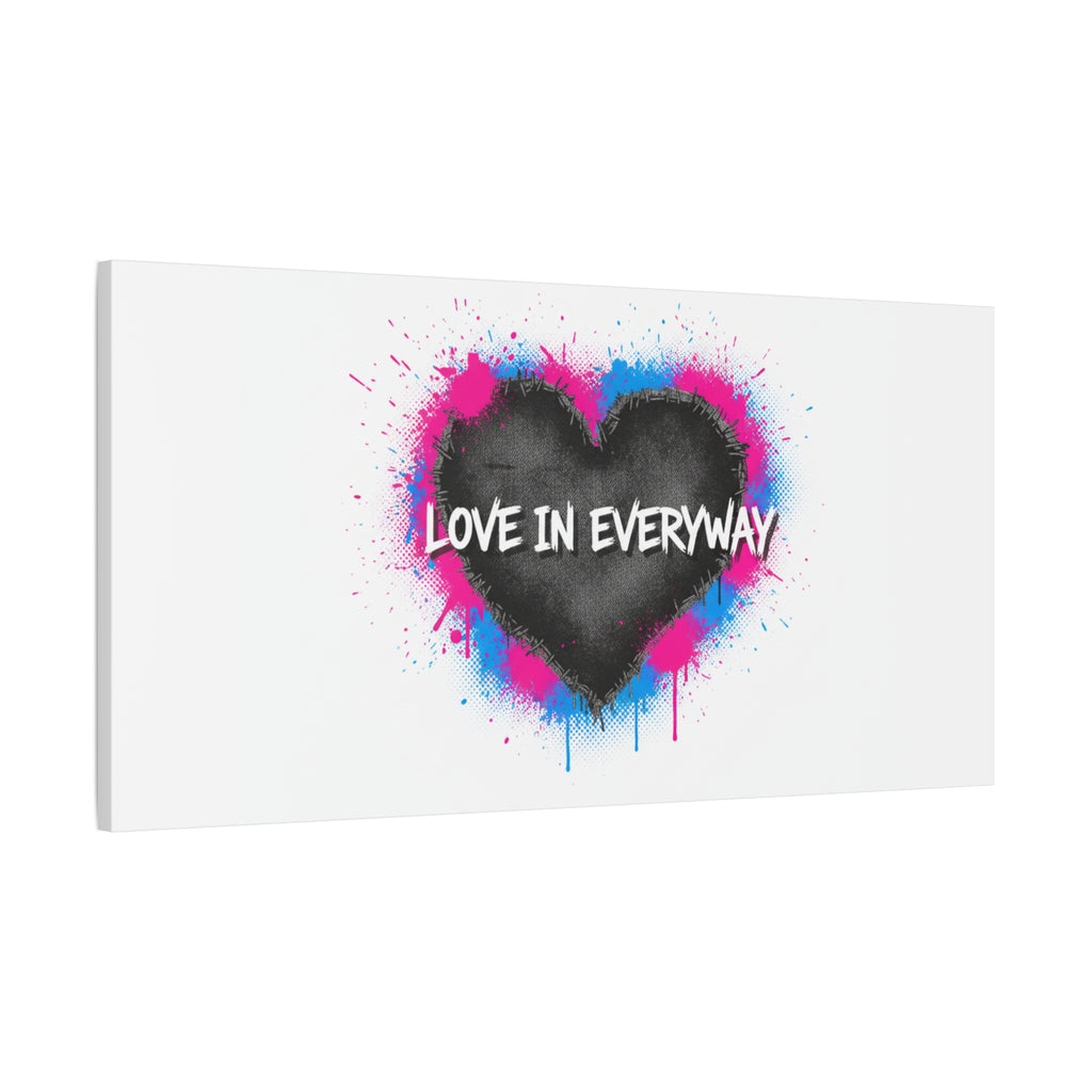 Love in Everyway Heart Canvas | Soft Grunge Hearts, Punk Heart Poster