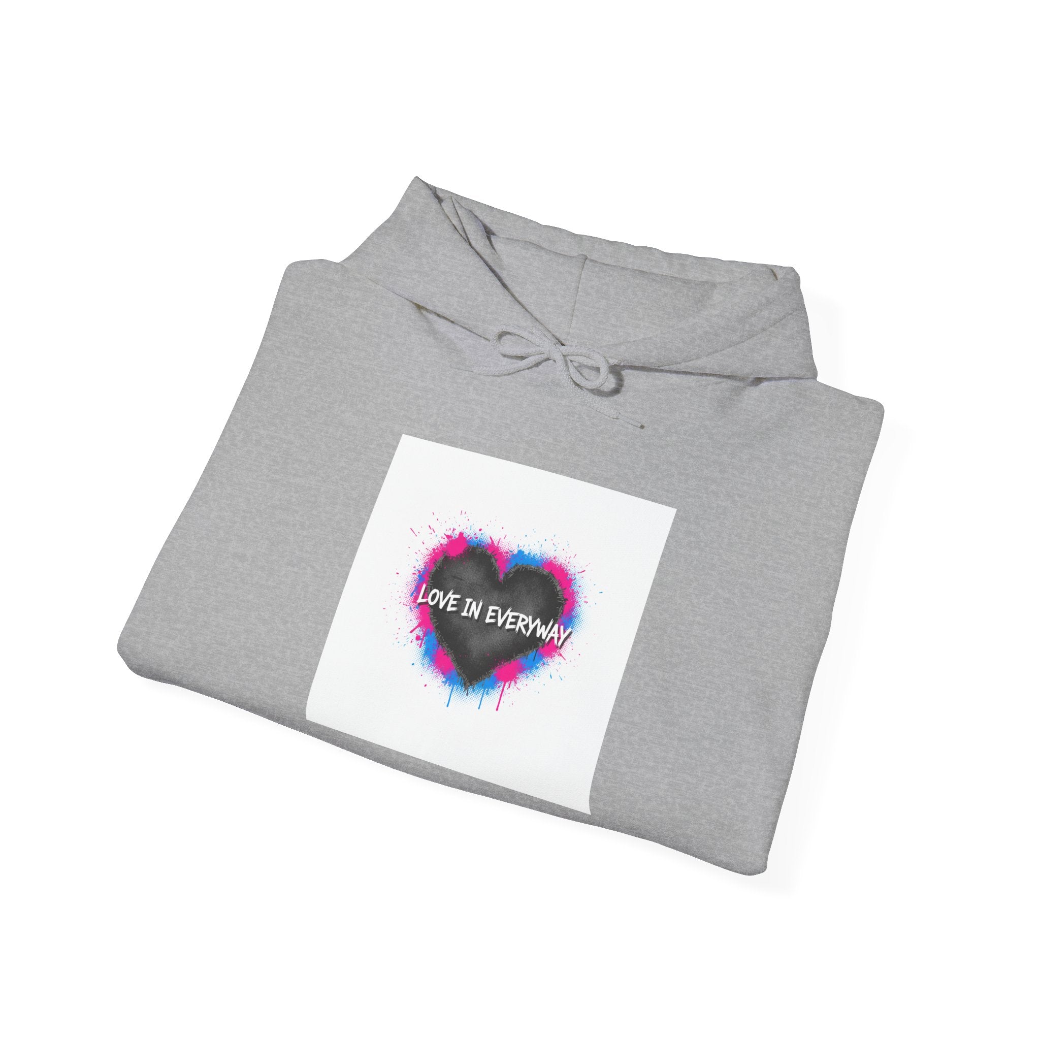 Distressed Grunge Heart Hoodie | soft grunge, punk heart design
