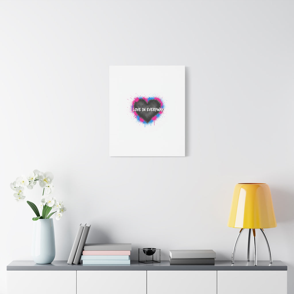 Love in Everyway Heart Canvas | Soft Grunge Hearts, Punk Heart Poster