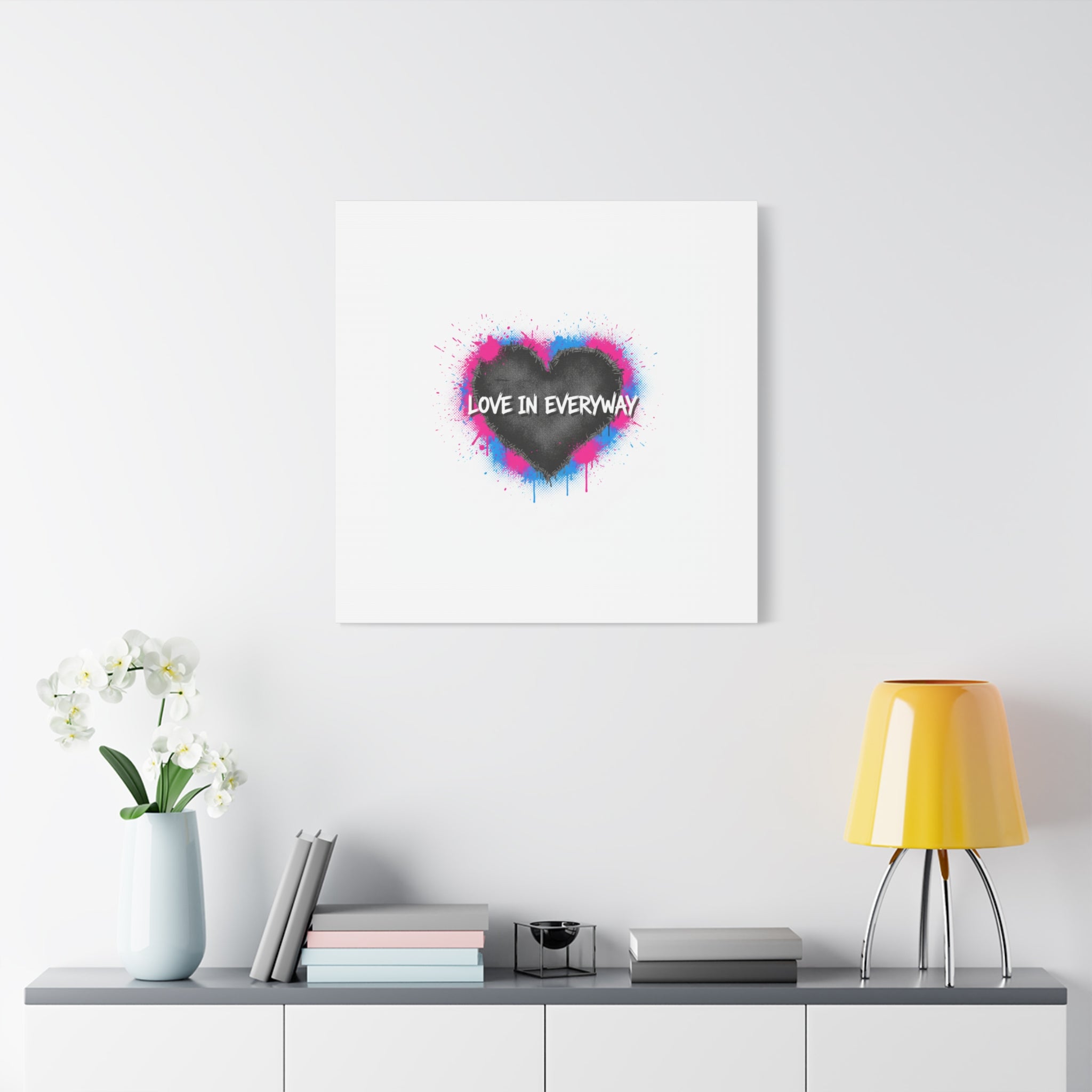 Love in Everyway Heart Canvas | Soft Grunge Hearts, Punk Heart Poster