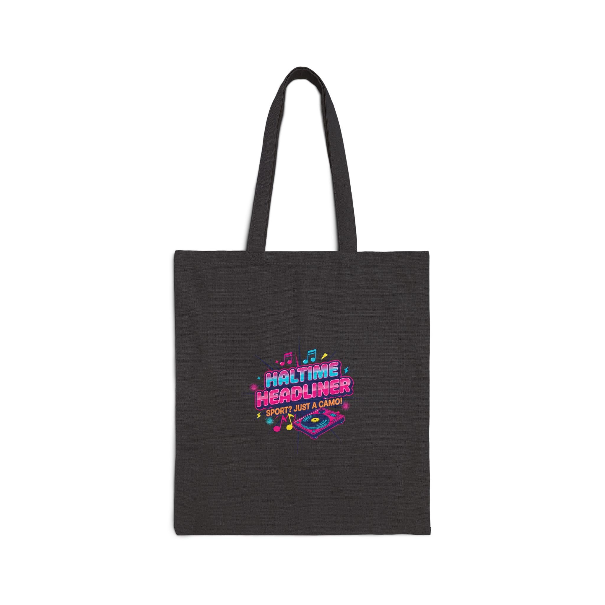 Halftime Headliner Neon Concert Tote | big game music joke, halftime meme