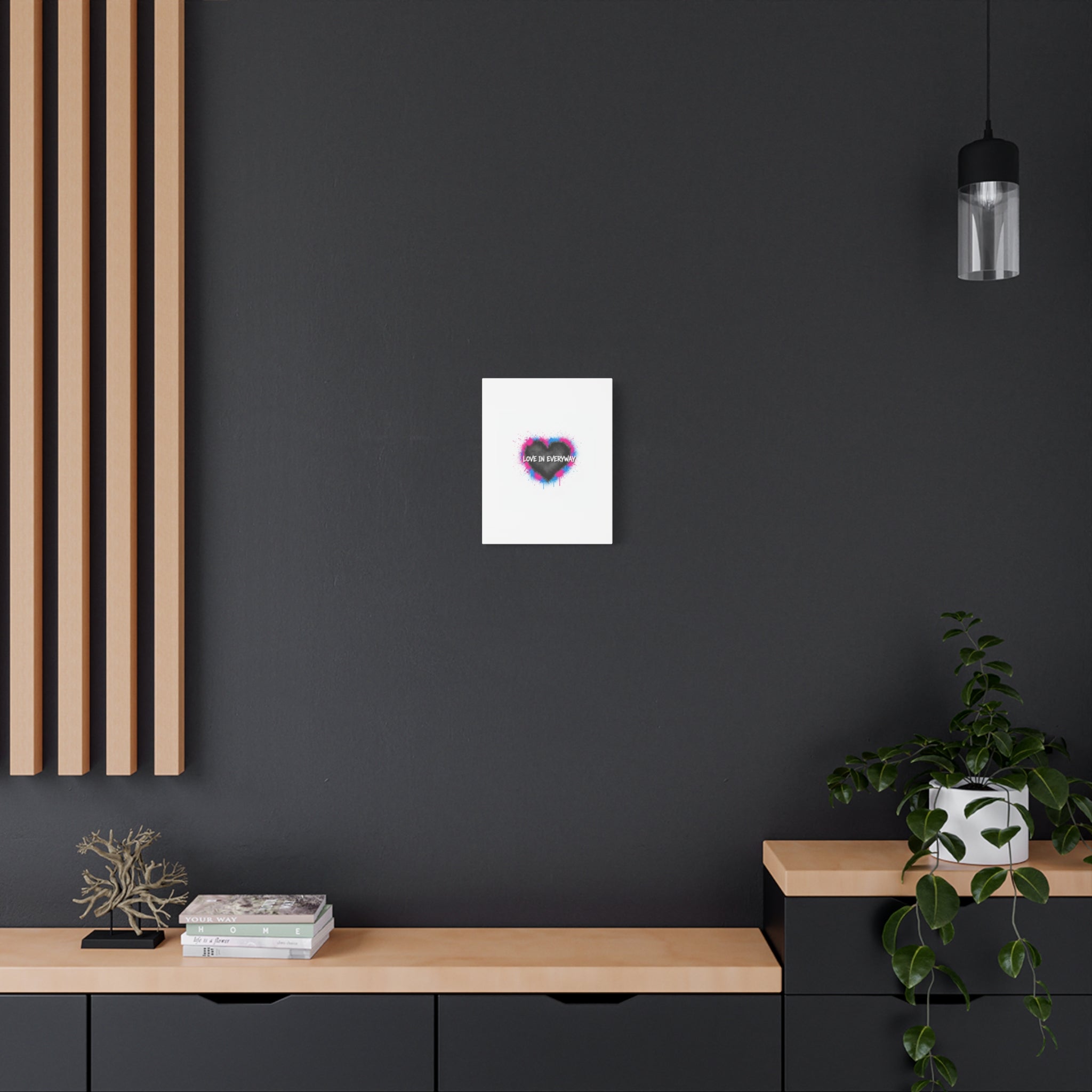 Love in Everyway Heart Canvas | Soft Grunge Hearts, Punk Heart Poster
