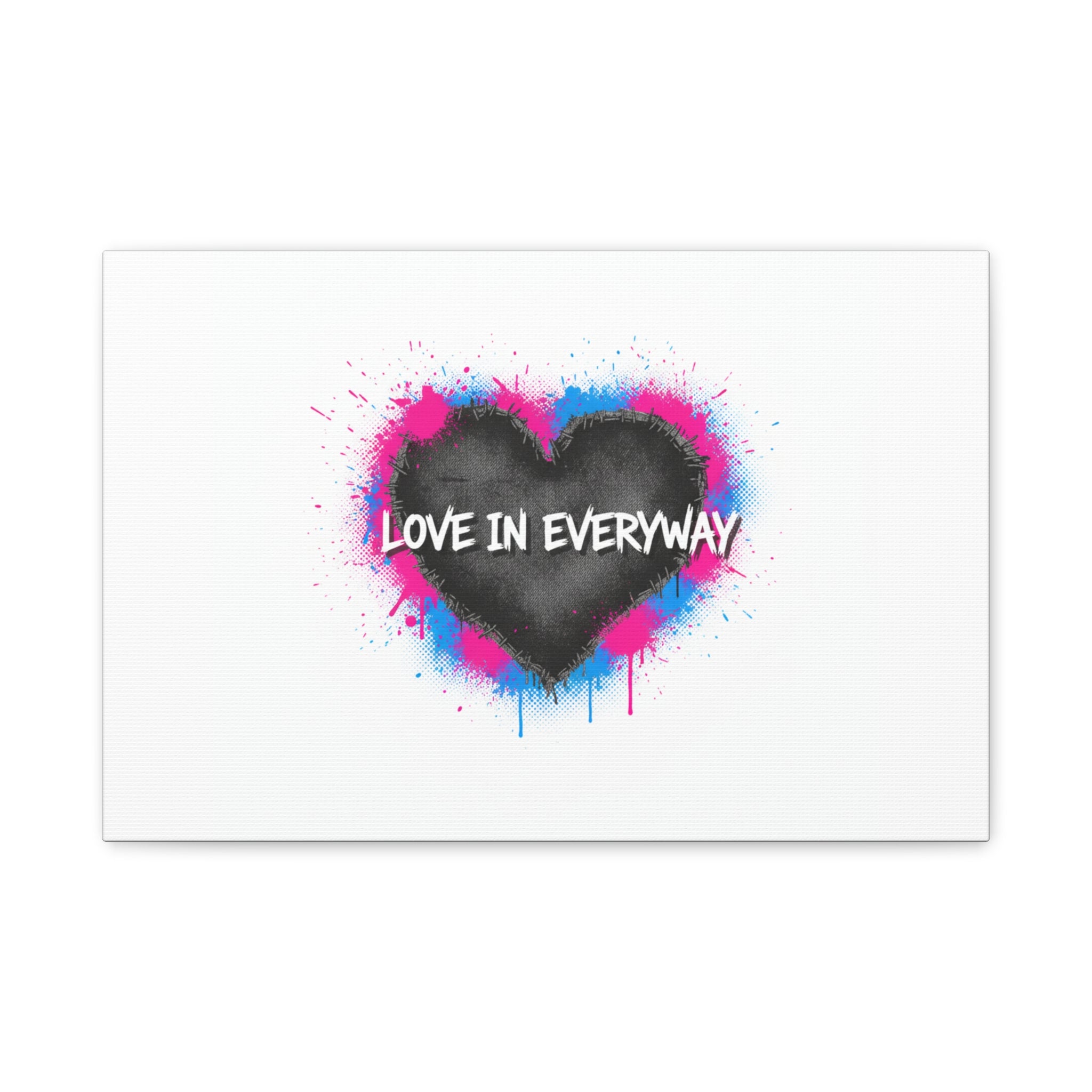 Love in Everyway Heart Canvas | Soft Grunge Hearts, Punk Heart Poster
