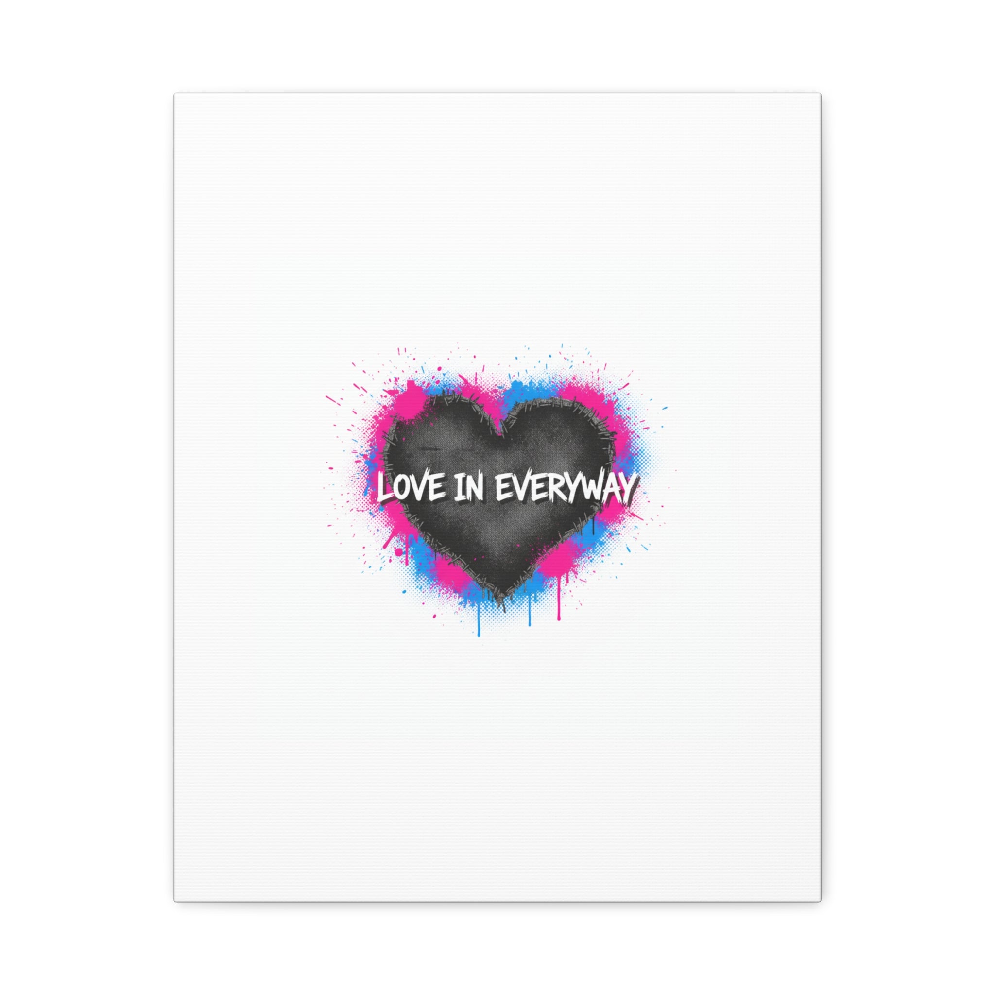 Love in Everyway Heart Canvas | Soft Grunge Hearts, Punk Heart Poster