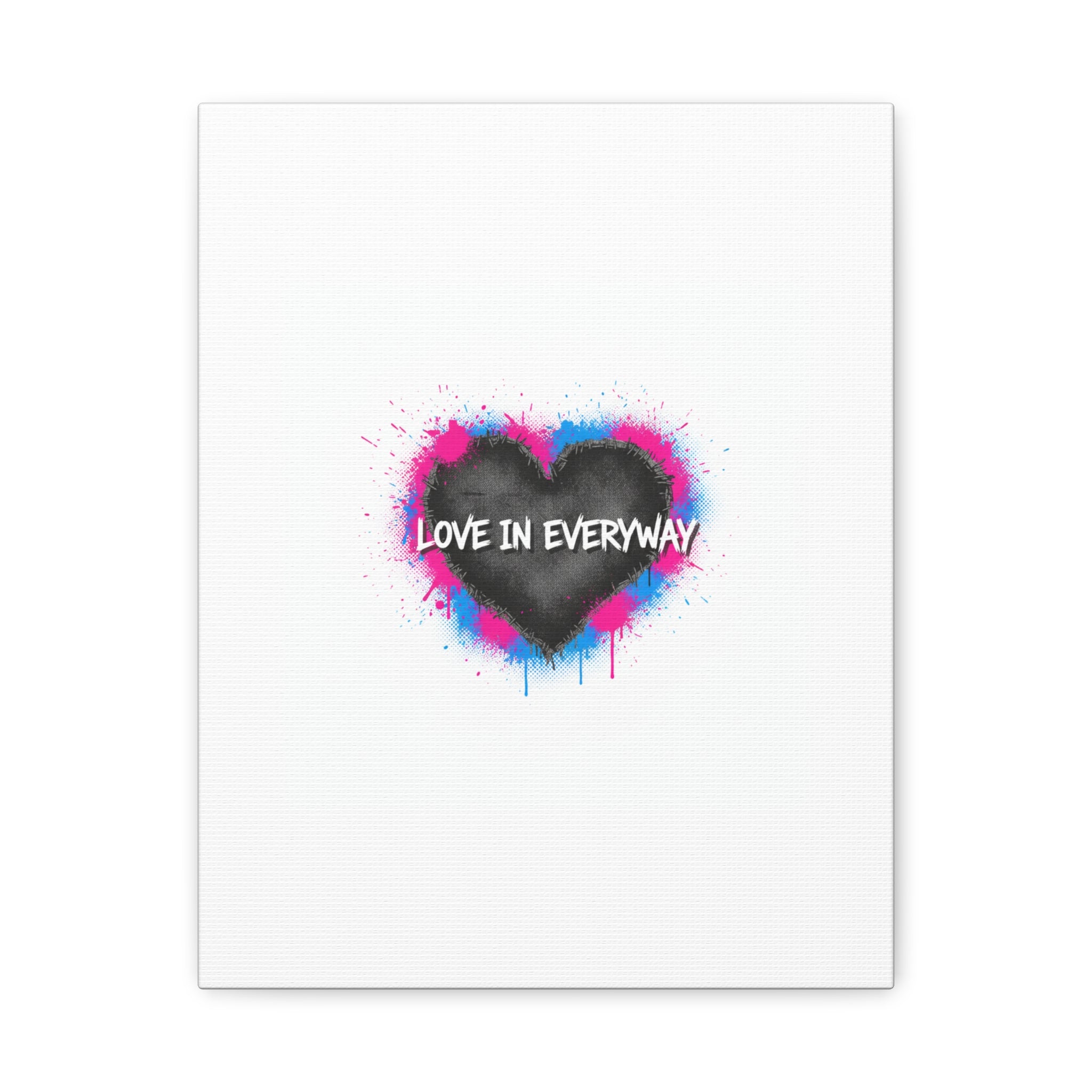 Love in Everyway Heart Canvas | Soft Grunge Hearts, Punk Heart Poster