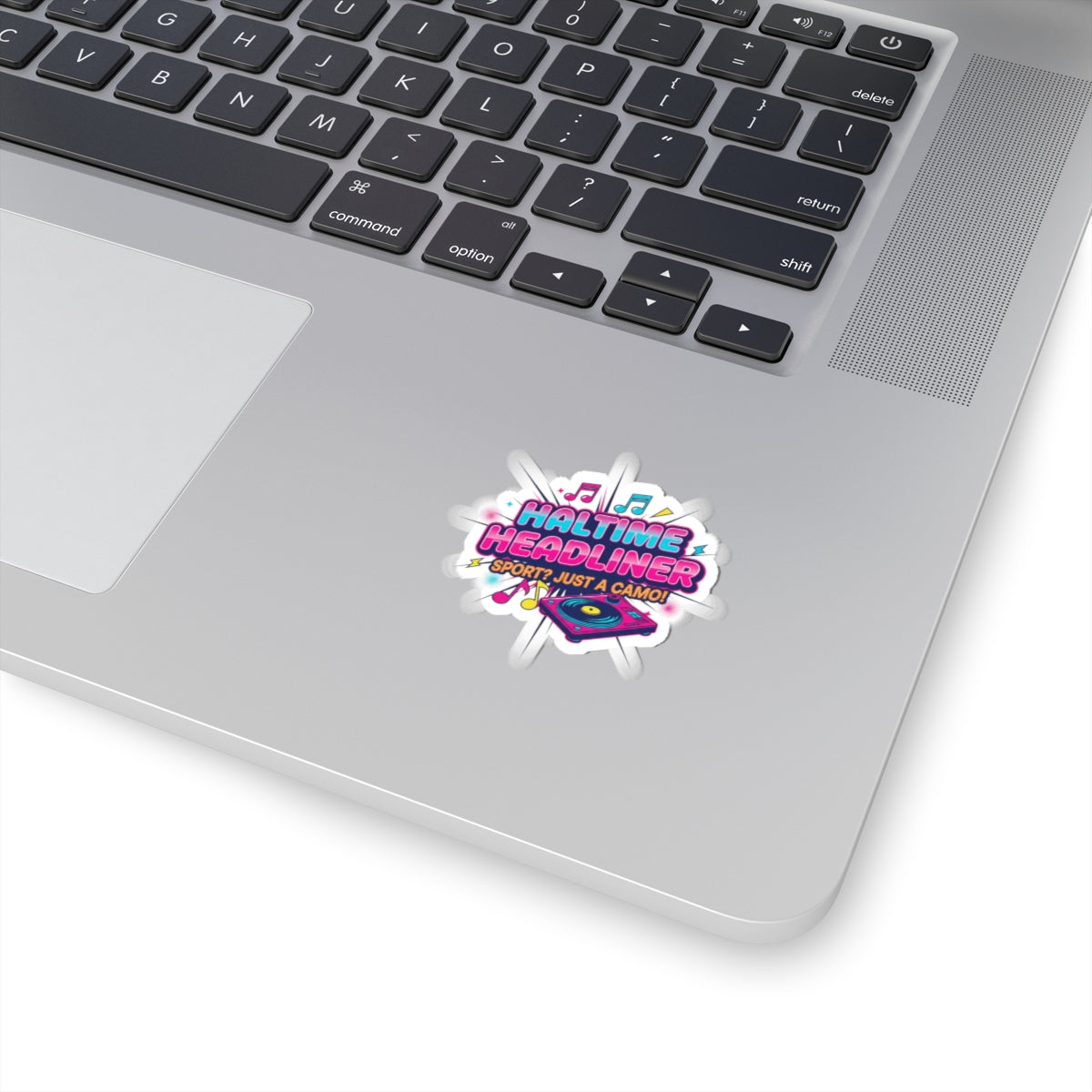 Halftime Headliner Kiss-Cut Stickers | neon concert halftime meme, big game music joke