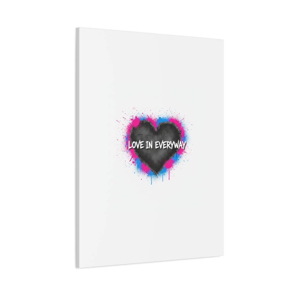Love in Everyway Heart Canvas | Soft Grunge Hearts, Punk Heart Poster