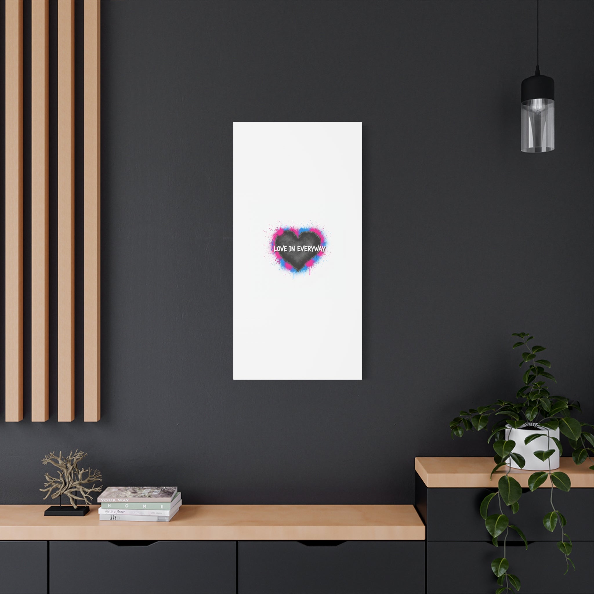 Love in Everyway Heart Canvas | Soft Grunge Hearts, Punk Heart Poster