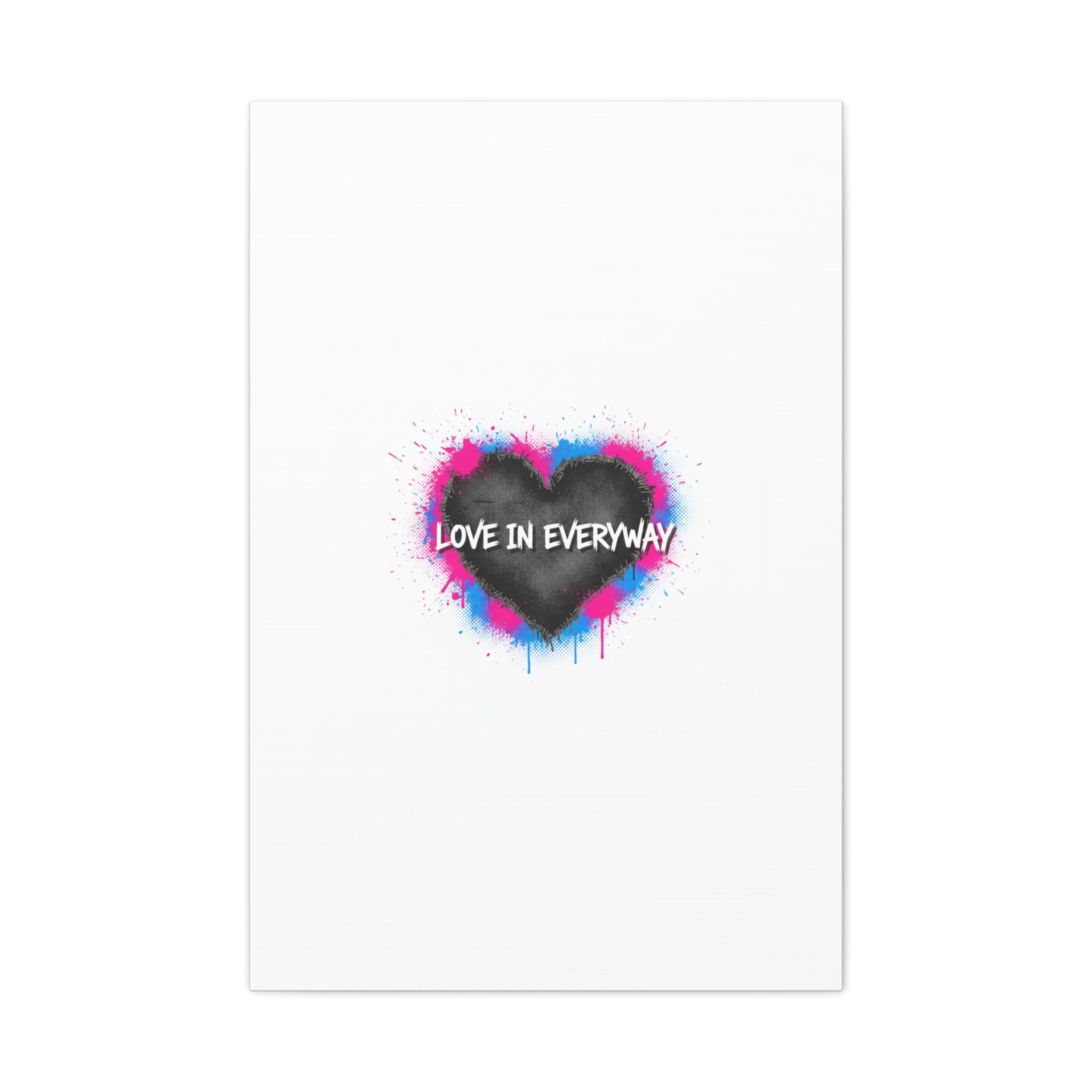 Love in Everyway Heart Canvas | Soft Grunge Hearts, Punk Heart Poster