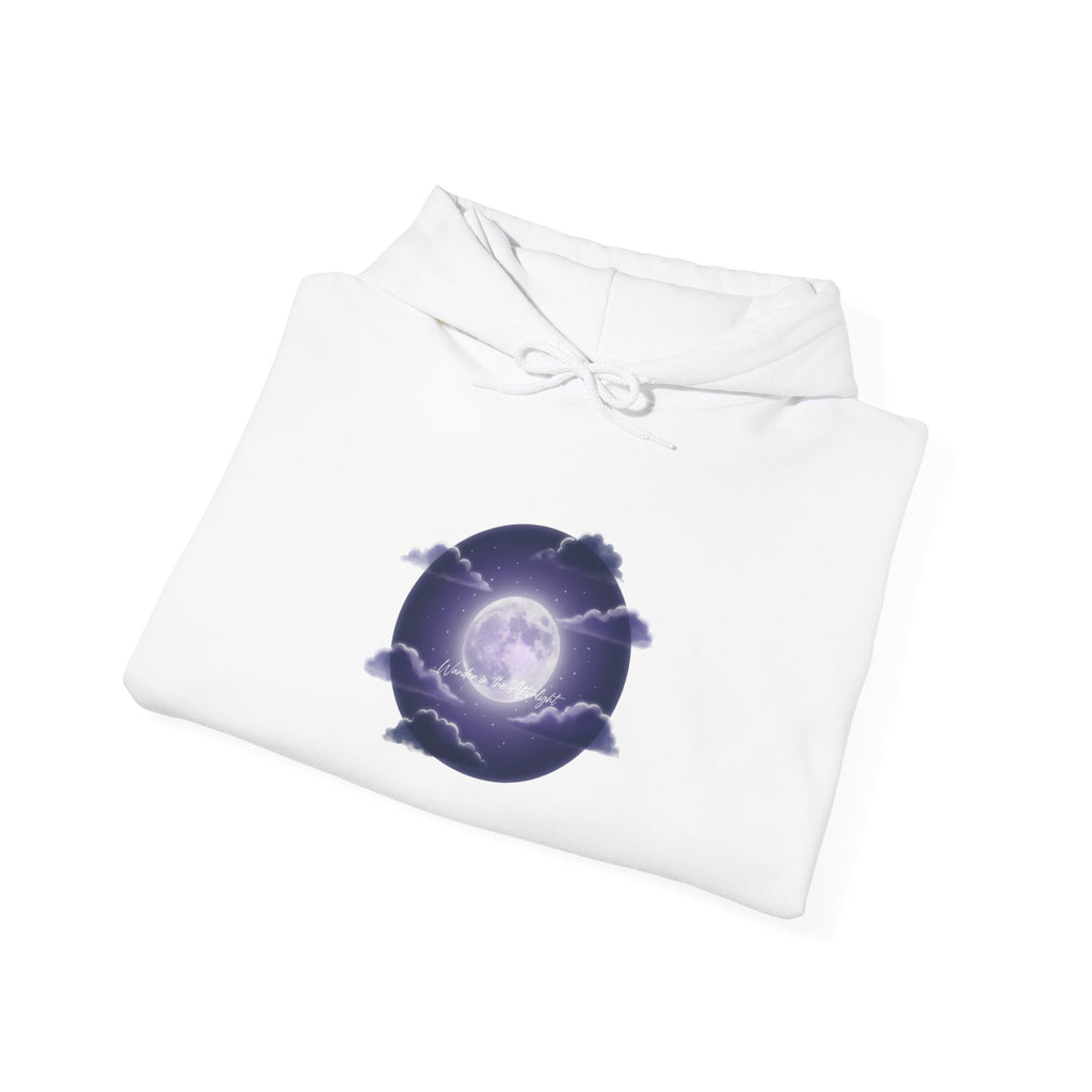 Luminous Night Bloom Hoodie | Afterlight Aesthetic, Cosmic Floral
