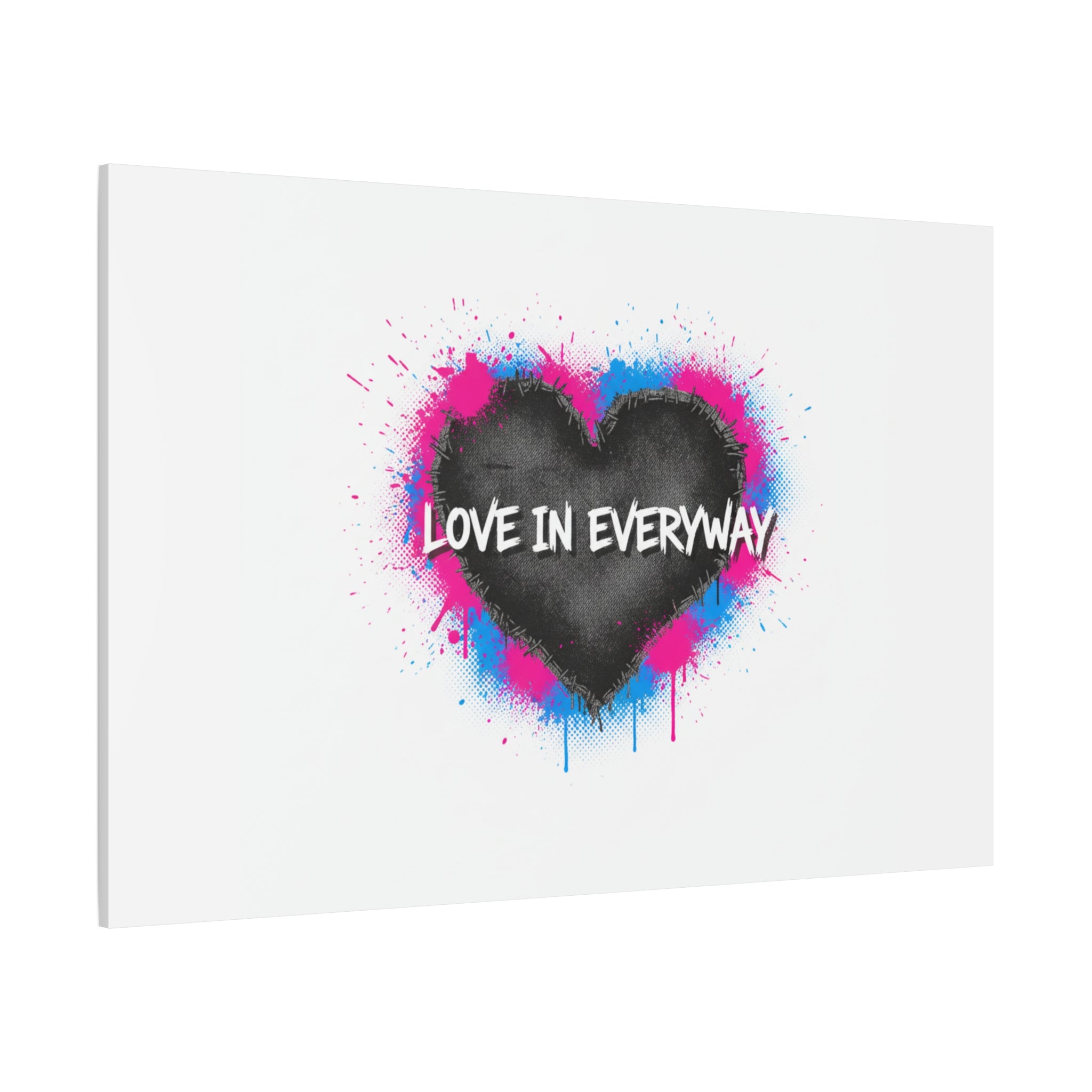 Love in Everyway Heart Canvas | Soft Grunge Hearts, Punk Heart Poster