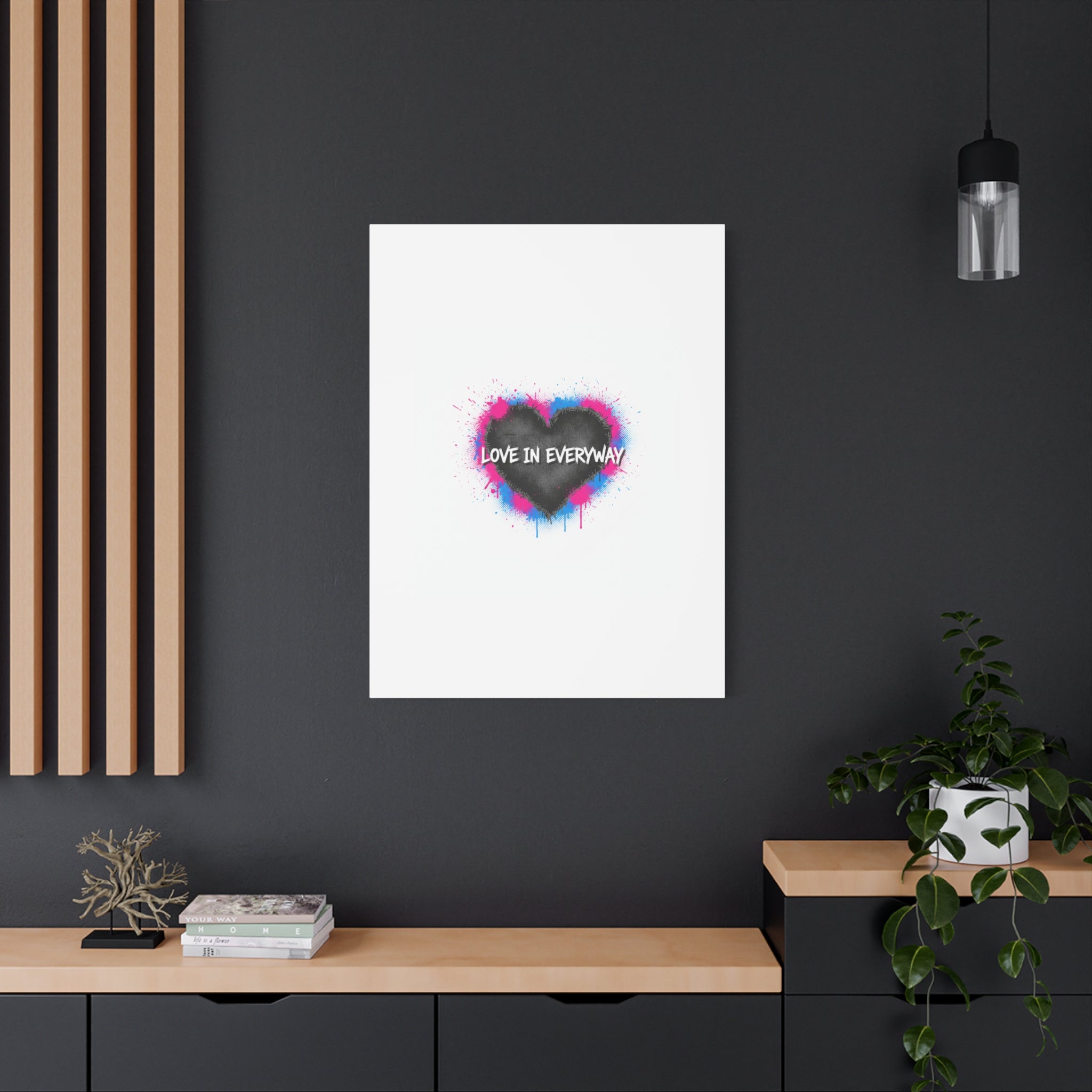 Love in Everyway Heart Canvas | Soft Grunge Hearts, Punk Heart Poster