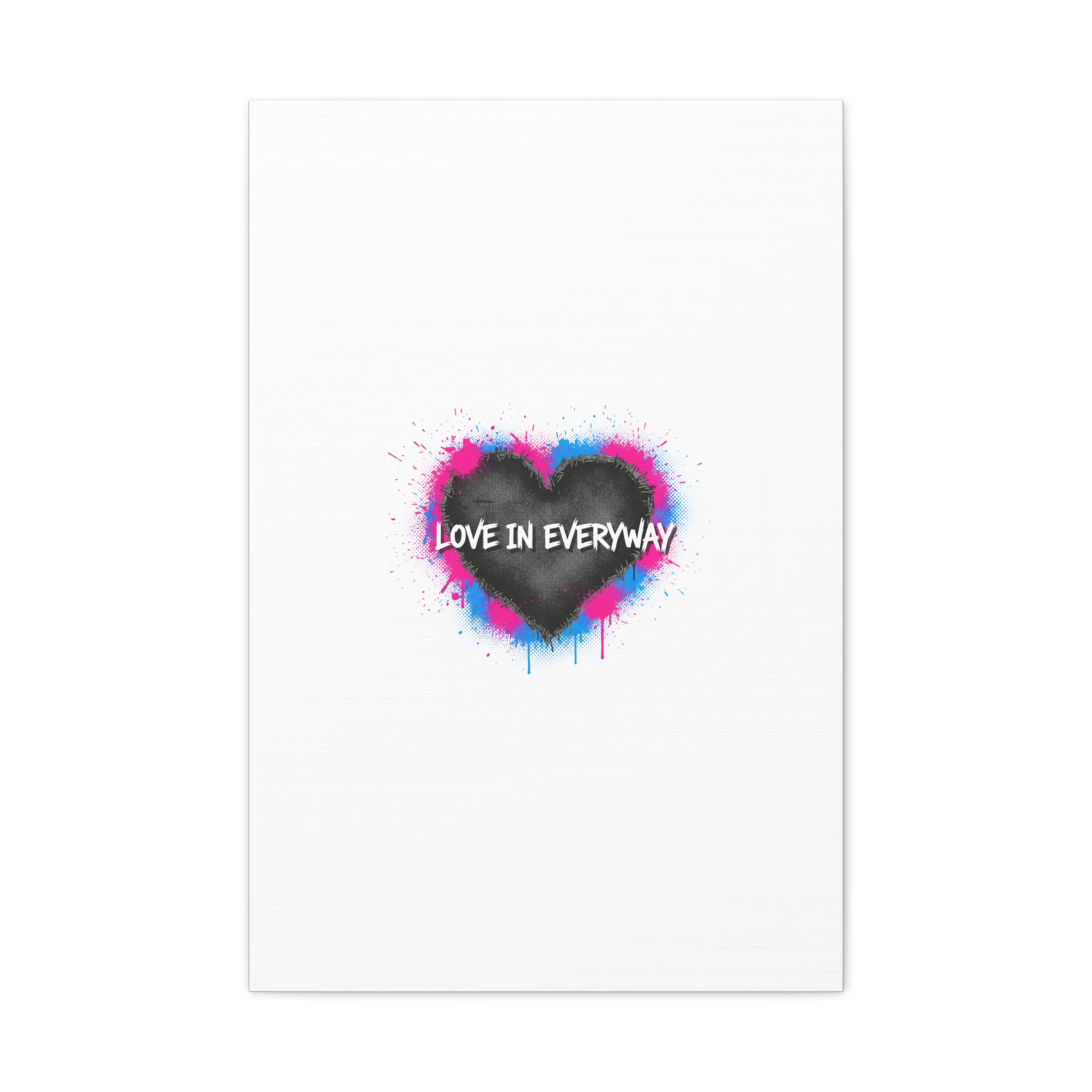 Love in Everyway Heart Canvas | Soft Grunge Hearts, Punk Heart Poster