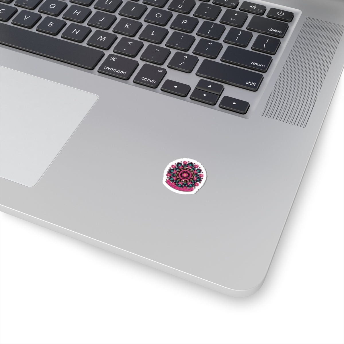 Disco Floral Mandala Sticker | disco florals, vintage paisley print