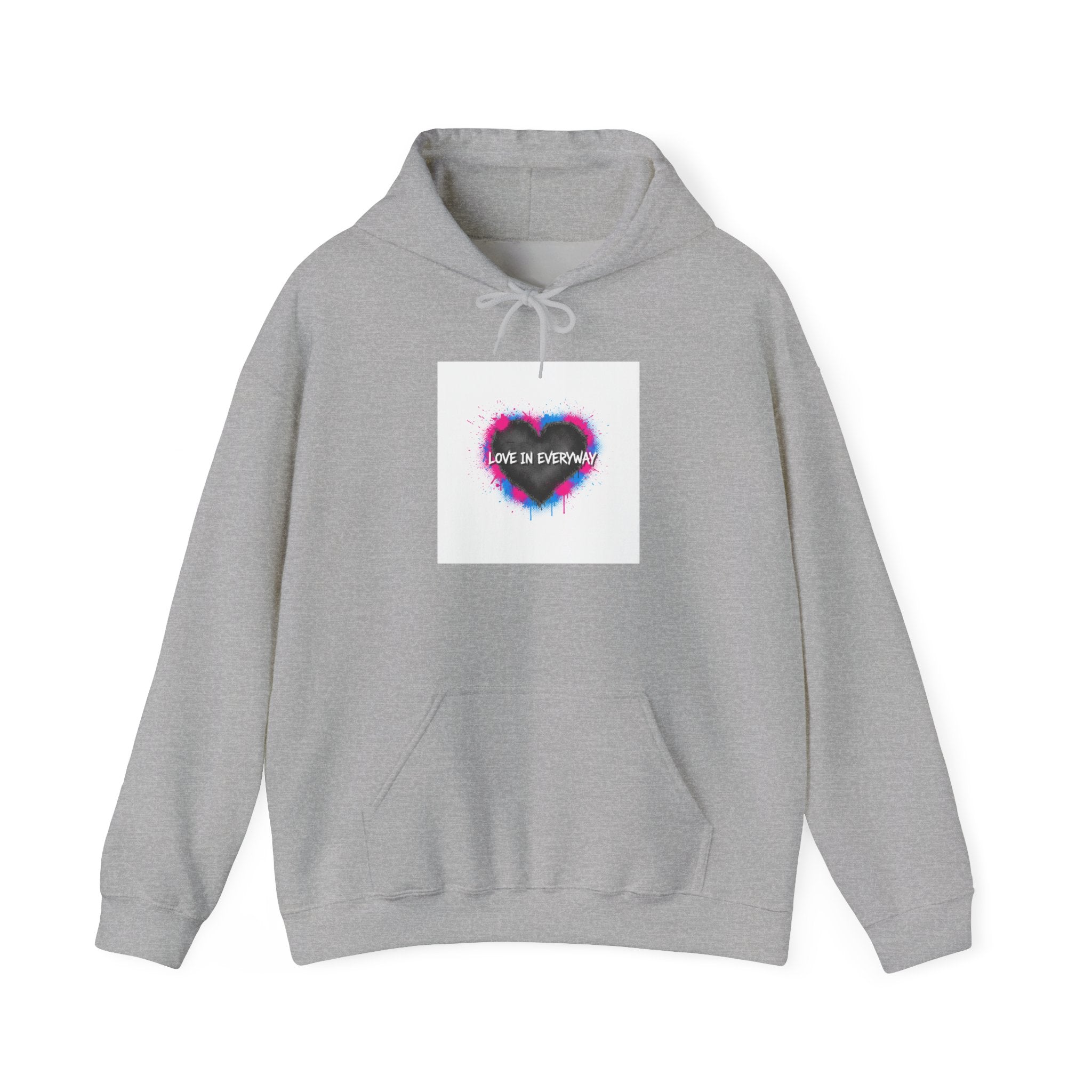 Distressed Grunge Heart Hoodie | soft grunge, punk heart design