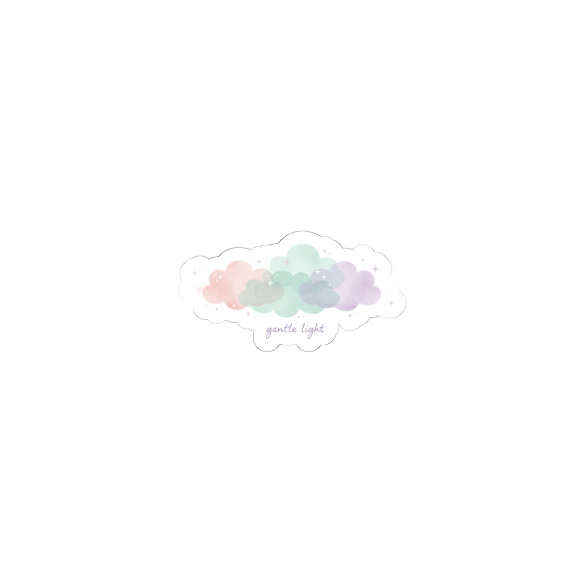 dreamy pastel cloud sticker | pastel winter design, soft spring vibe